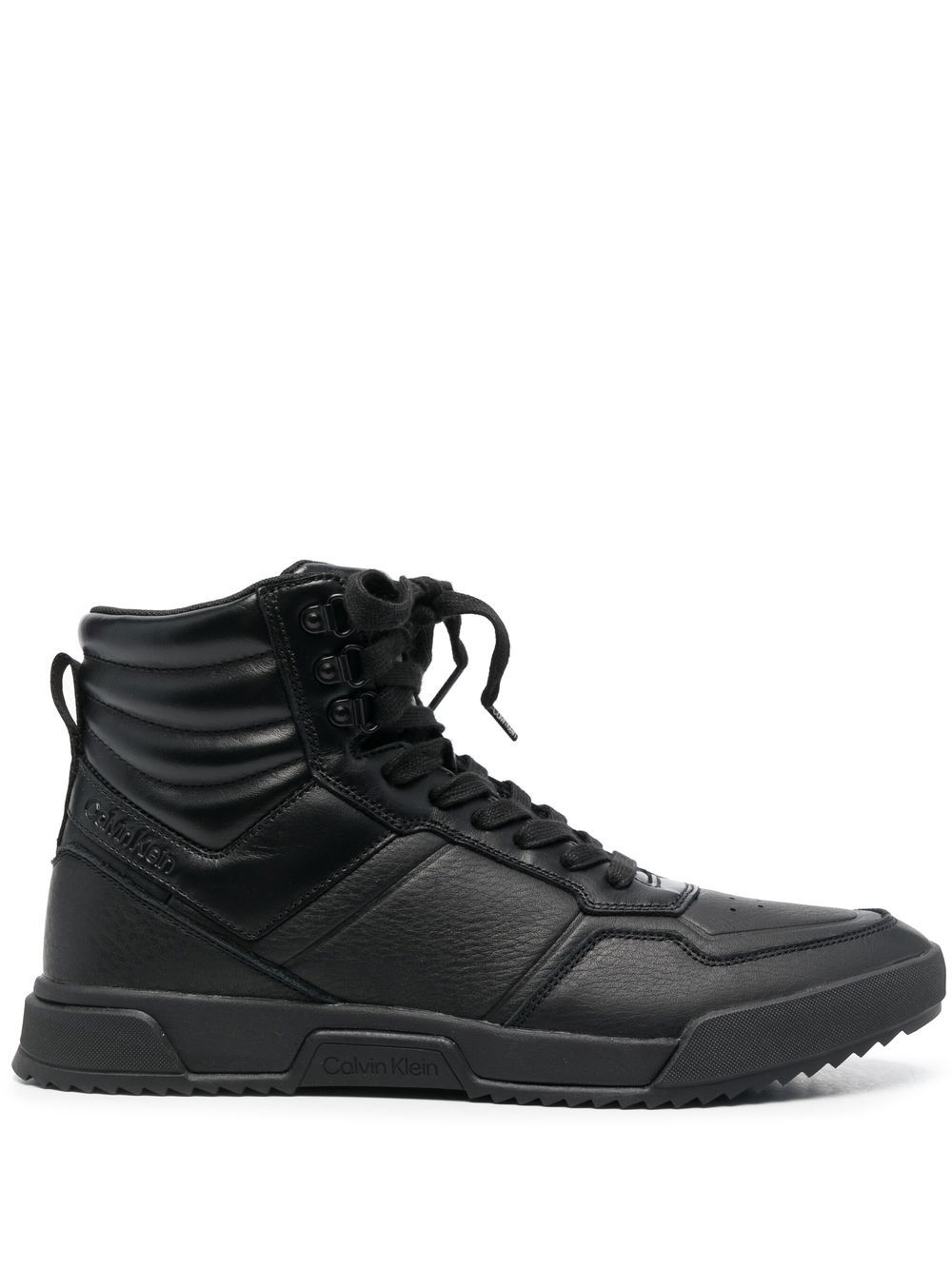 Calvin Klein panelled hi-top sneakers - Black von Calvin Klein