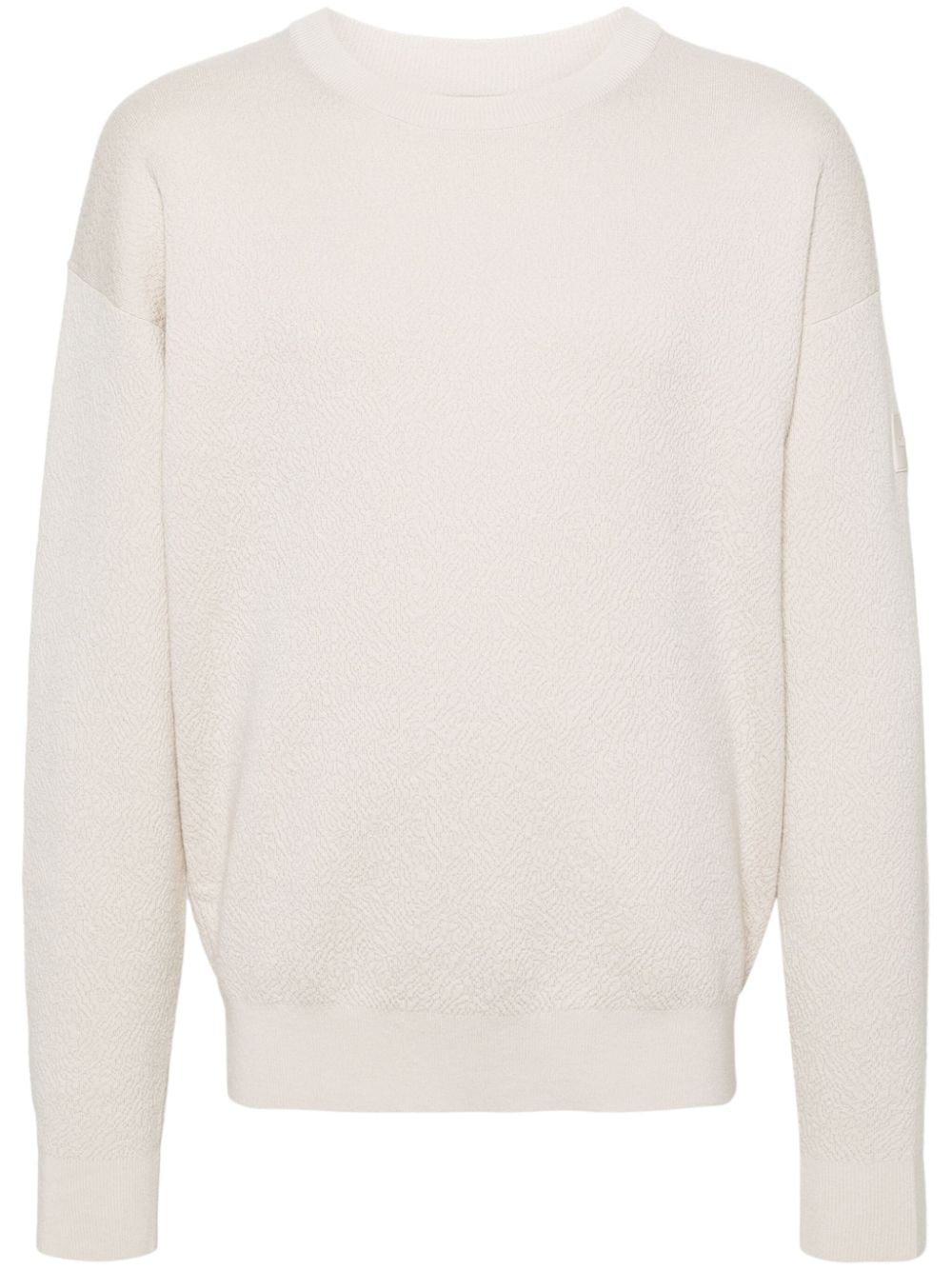 Calvin Klein patterned-jacquard jumper - Neutrals von Calvin Klein