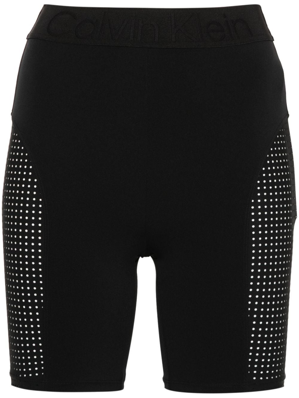 Calvin Klein perforated-panel performance shorts - Black von Calvin Klein