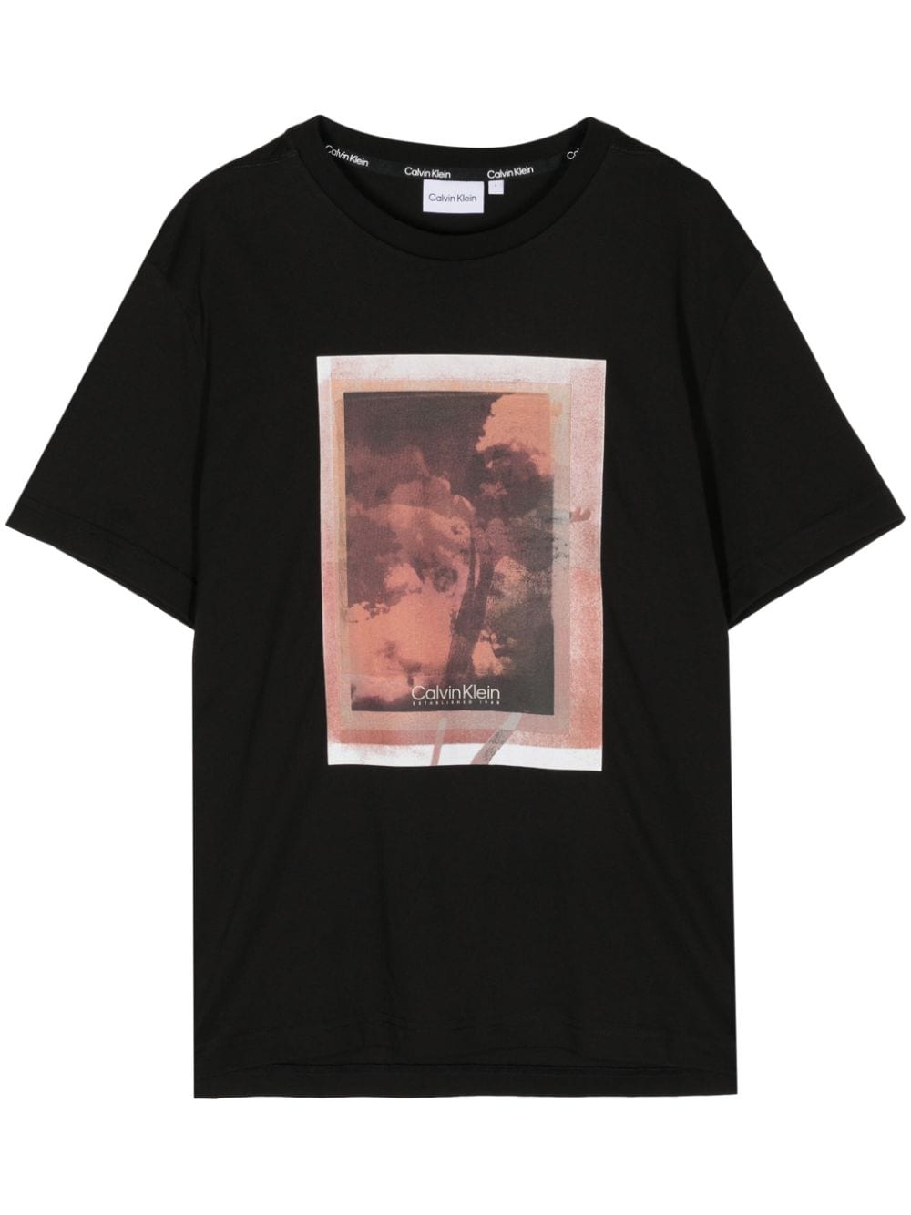 Calvin Klein photograph-print crew-neck T-shirt - Black von Calvin Klein