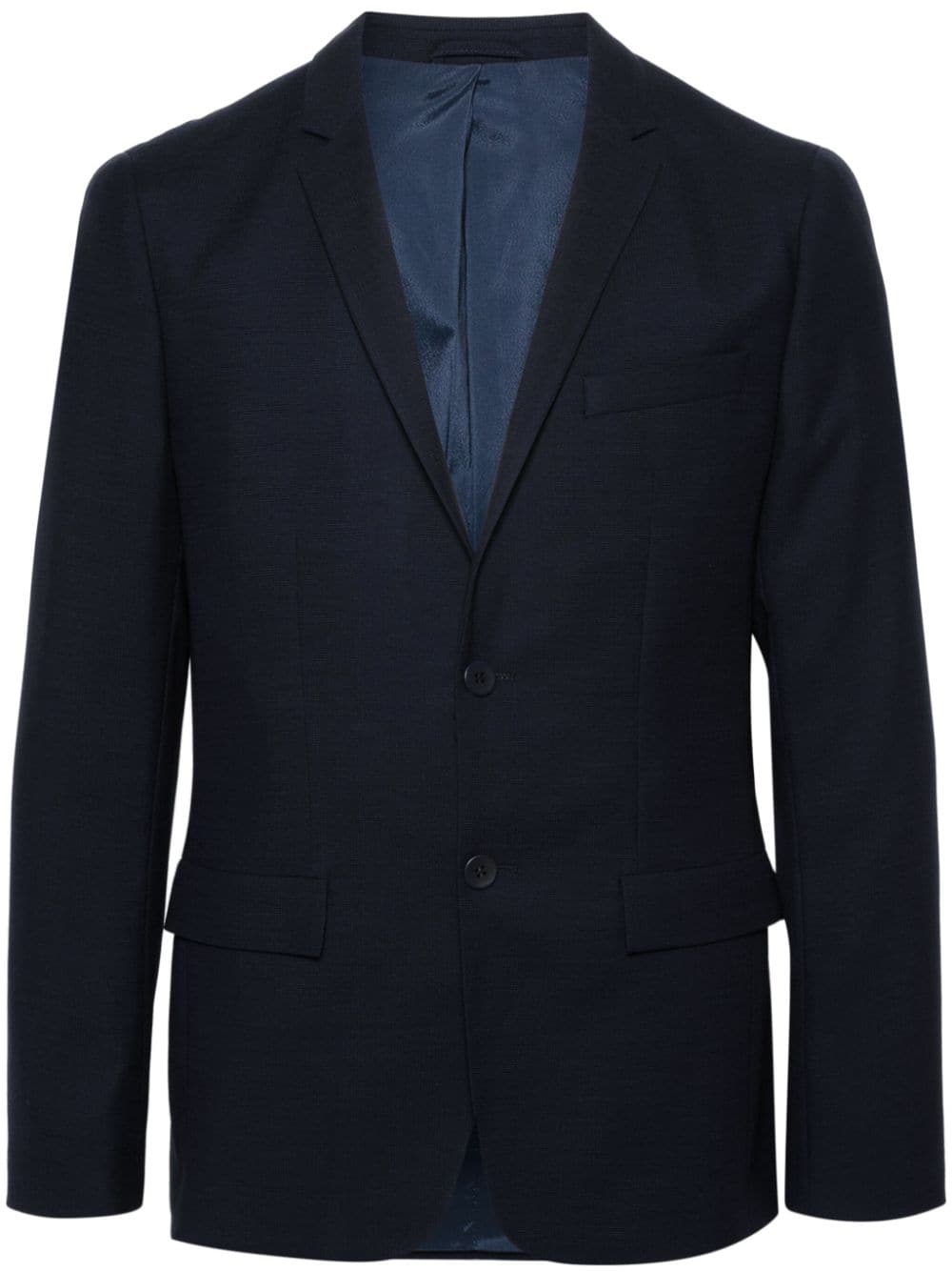 Calvin Klein piqué wool single-breasted blazer - Black von Calvin Klein