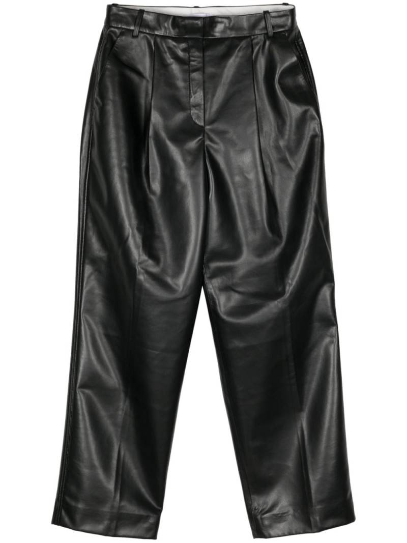 Calvin Klein pleated straight-leg trousers - Black von Calvin Klein