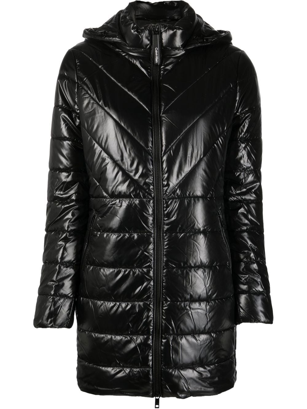 Calvin Klein recycled padded coat - Black von Calvin Klein