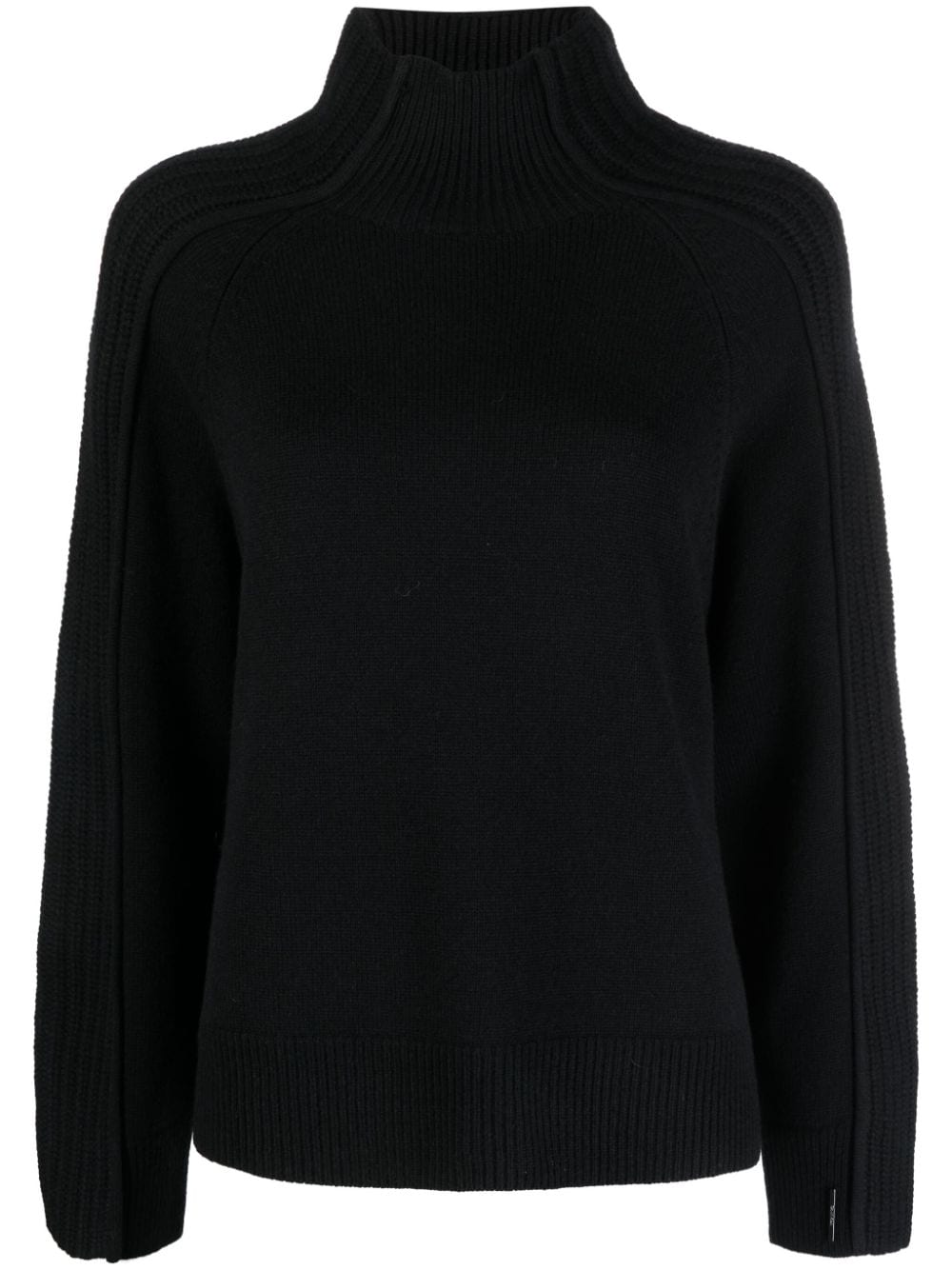 Calvin Klein roll-neck cotton jumper - Black von Calvin Klein