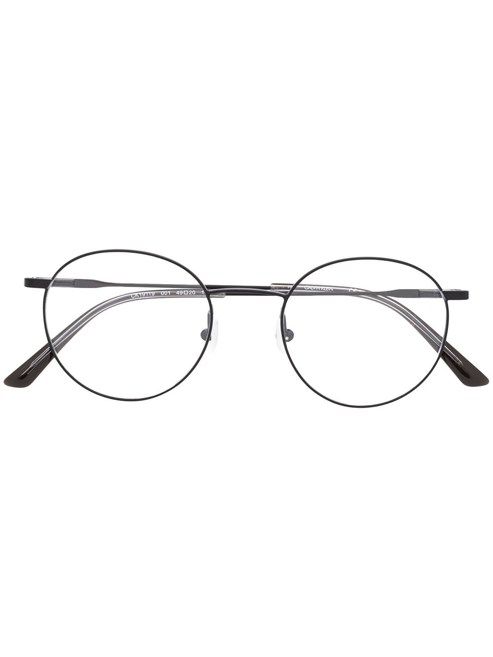 Calvin Klein round frame glasses - Black von Calvin Klein