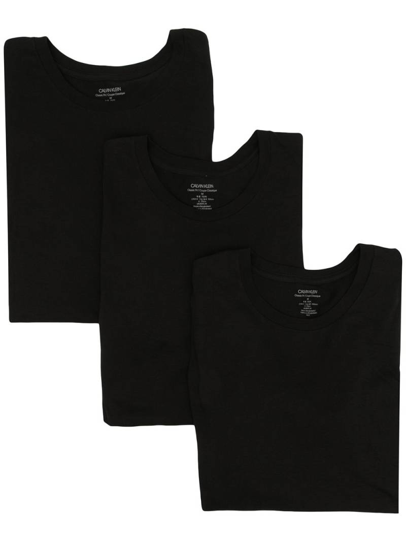 Calvin Klein round neck short-sleeved T-shirt pack - Black von Calvin Klein