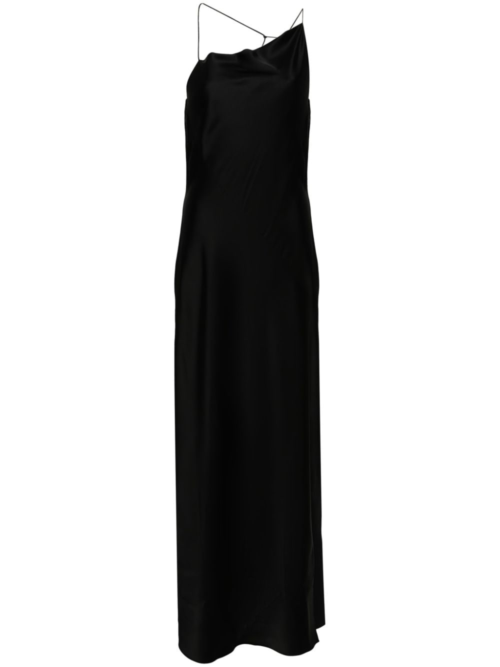 Calvin Klein satin maxi dress - Black von Calvin Klein