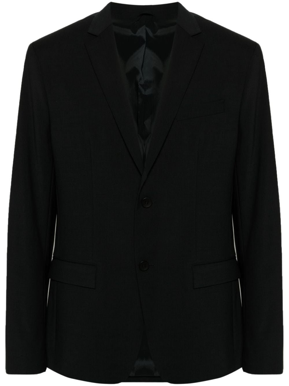 Calvin Klein single-breasted wool-blend blazer - Black von Calvin Klein