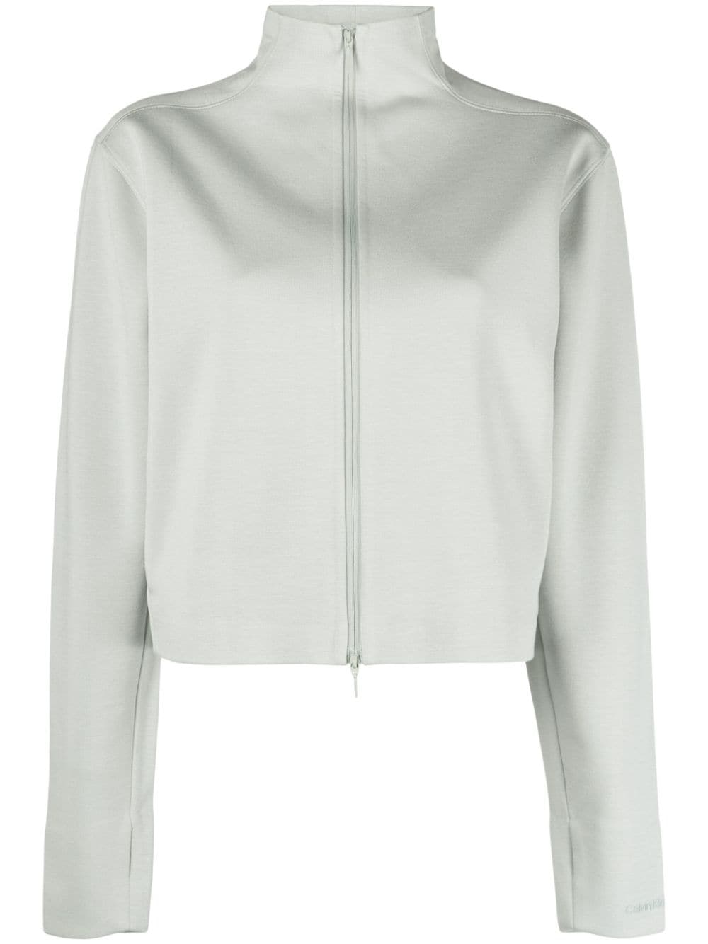 Calvin Klein zip-up high-neck hoodie - Blue von Calvin Klein