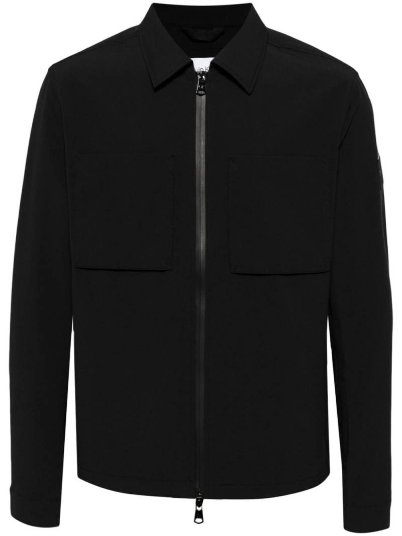 Calvin Klein zip-up technical jacket - Black von Calvin Klein