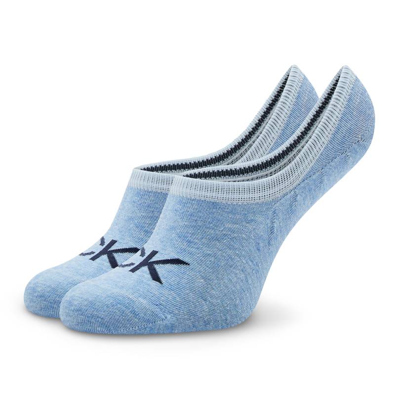 Damen Sneakersocken Calvin Klein 701218773 Light Blue Melange 005 von Calvin Klein