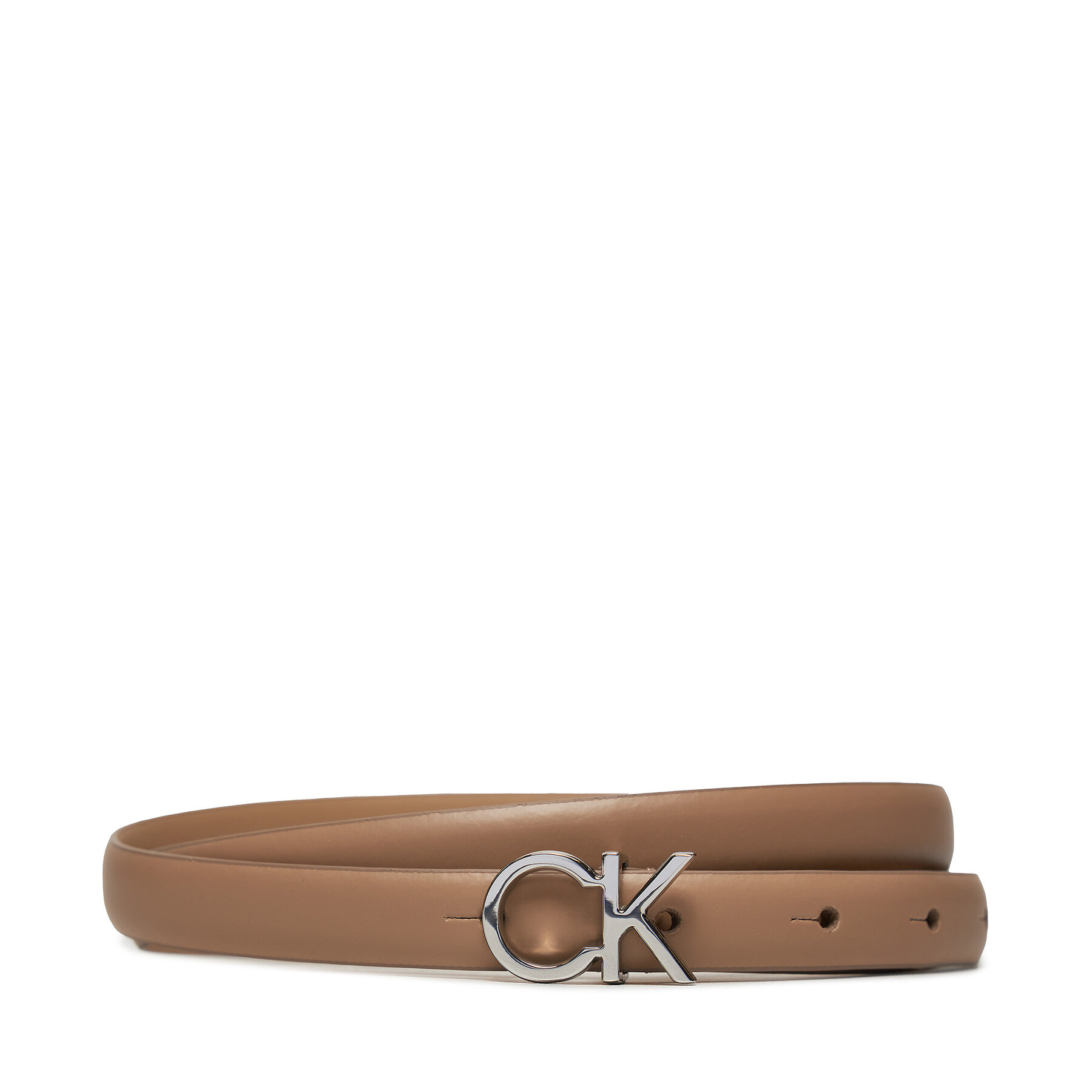 Damengürtel Calvin Klein Ck Thin Belt 1.5Cm K60K612360 Beige von Calvin Klein