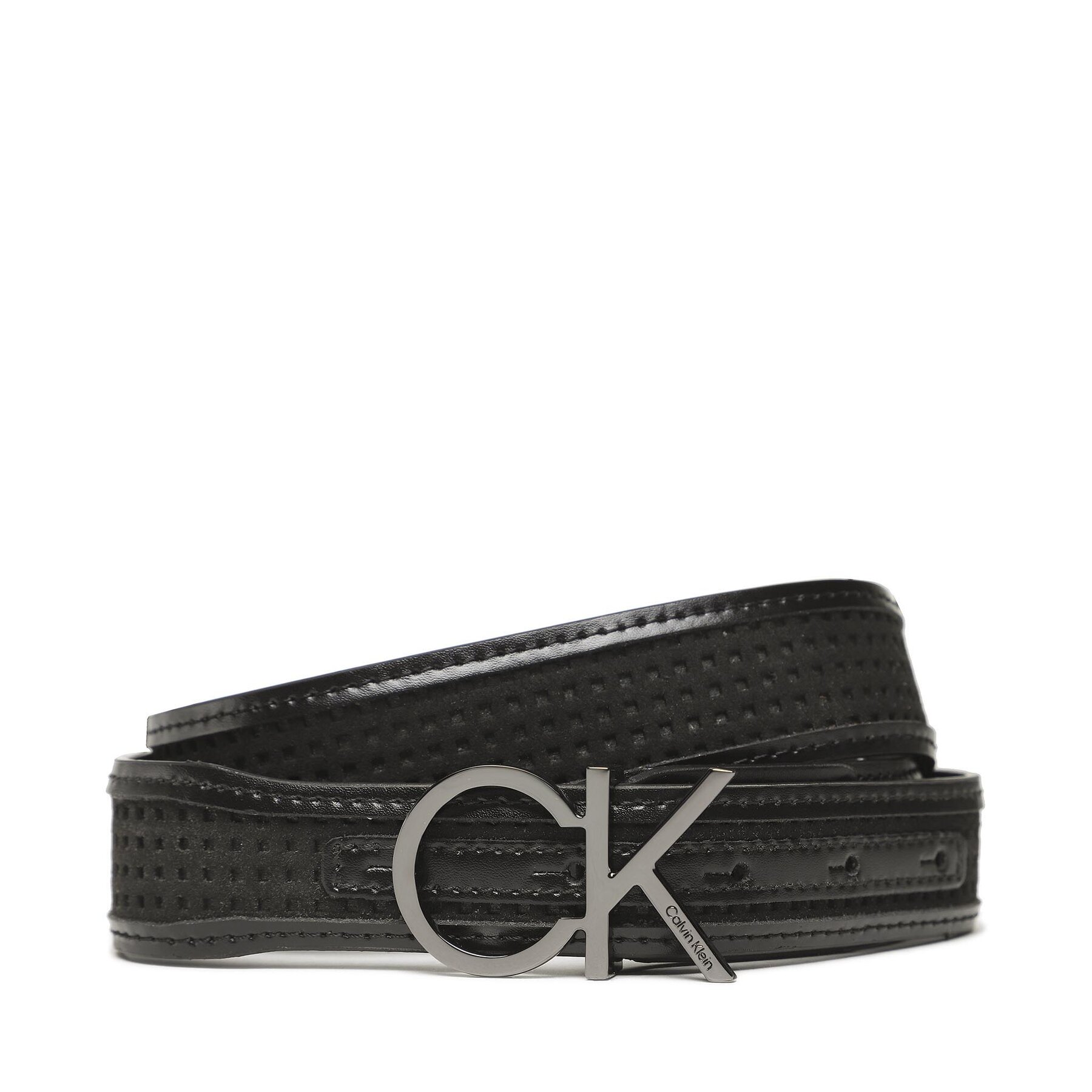 Damengürtel Calvin Klein Re-Lock Insert 3 Cm Perf Belt K60K610497 BAX von Calvin Klein