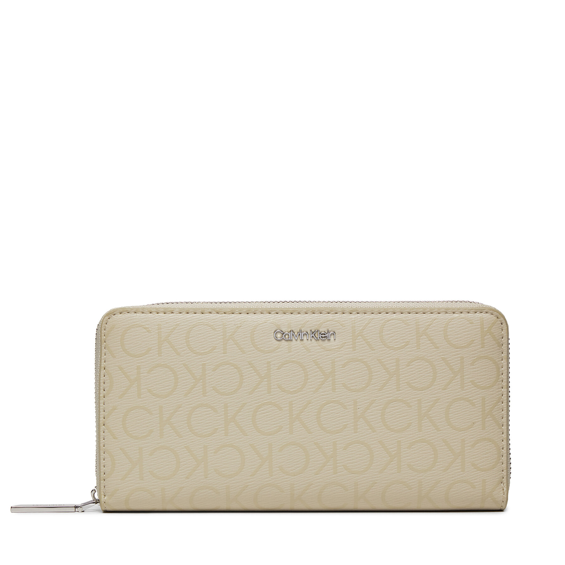 Große Damen Geldbörse Calvin Klein Ck Must Lg Z/A Wallet_Epi Mono K60K611938 Stoney Beige Epi Mono PEA von Calvin Klein