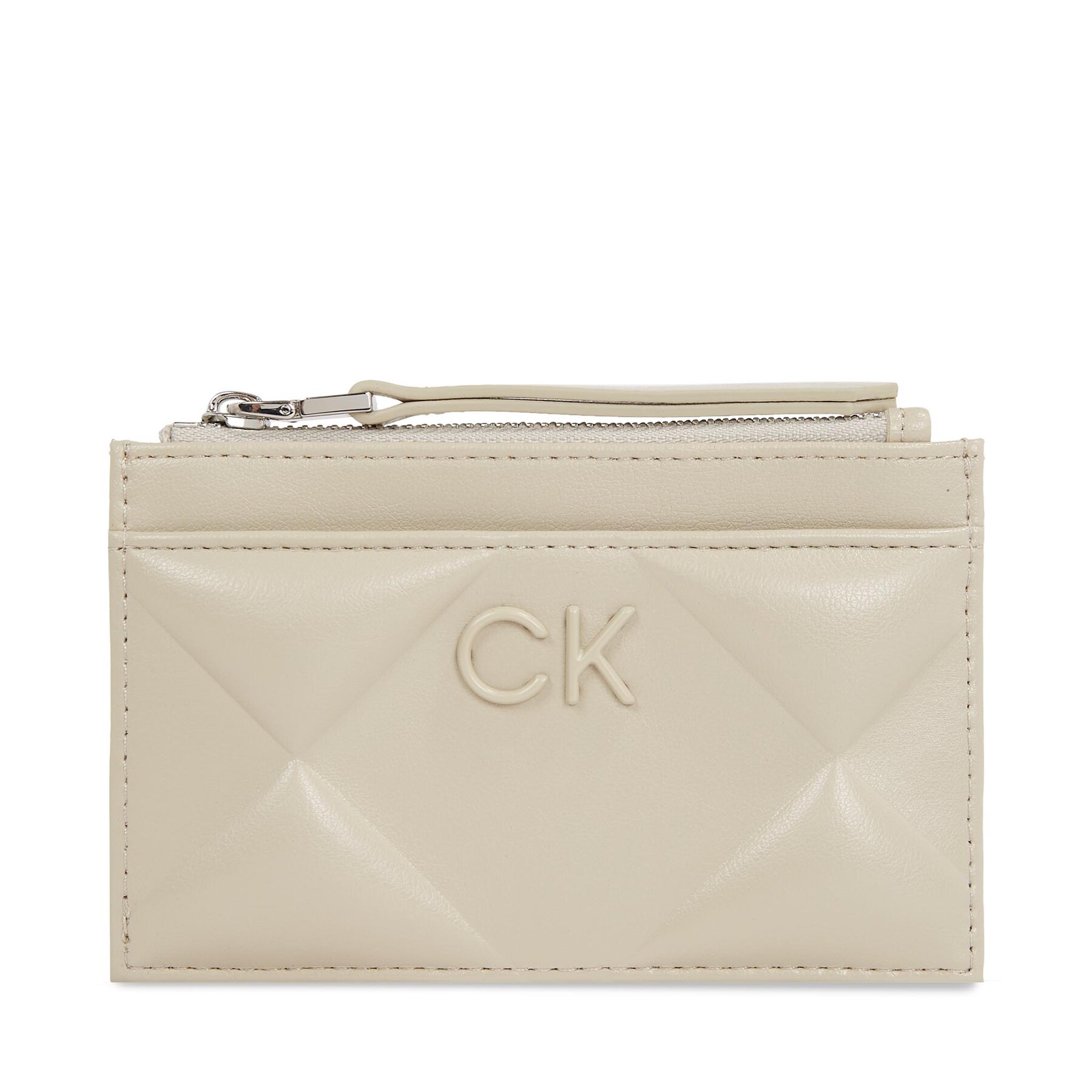 Große Damen Geldbörse Calvin Klein Quilt K60K611704 Stoney Beige PEA von Calvin Klein