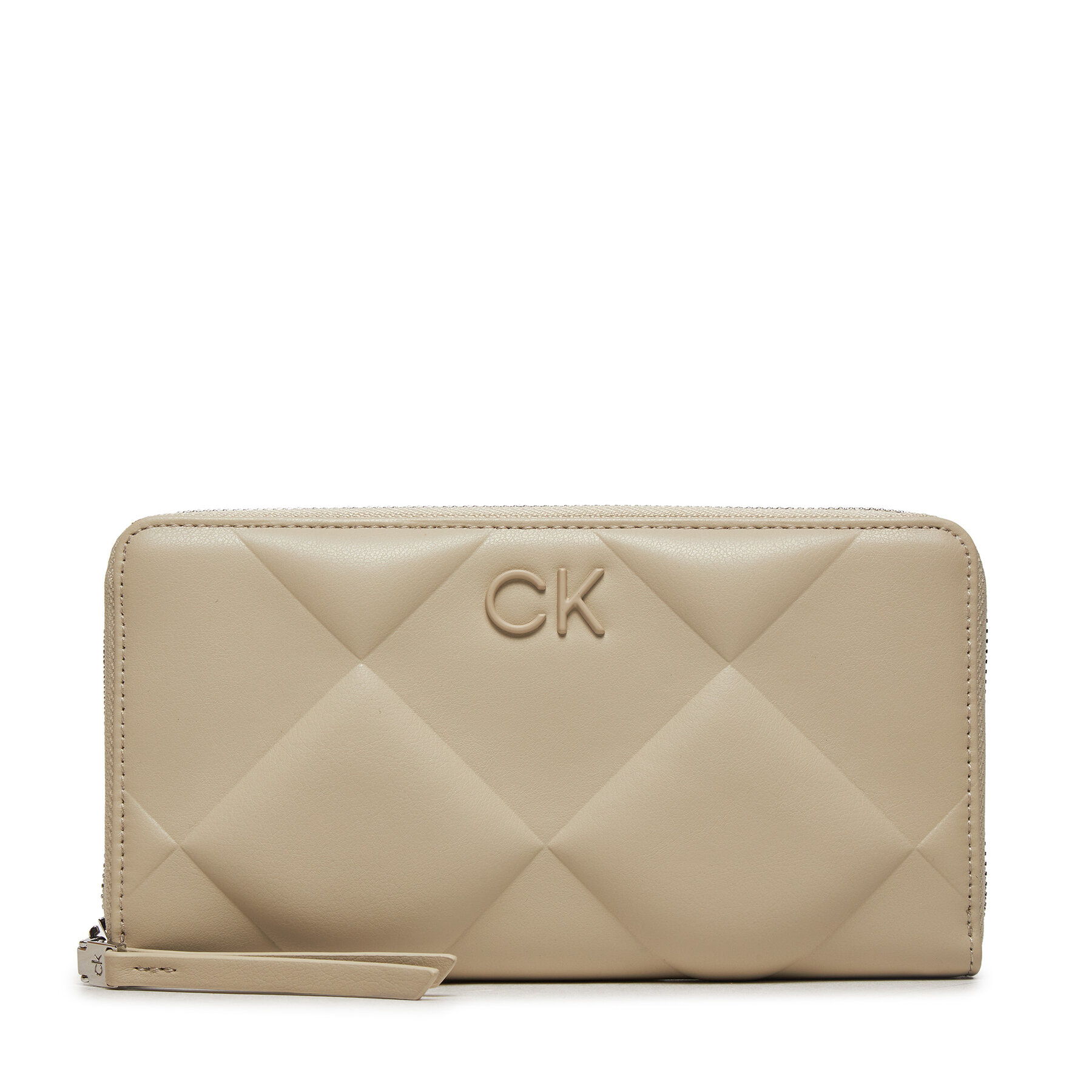 Große Damen Geldbörse Calvin Klein Quilt K60K611782 Stoney Beige PEA von Calvin Klein