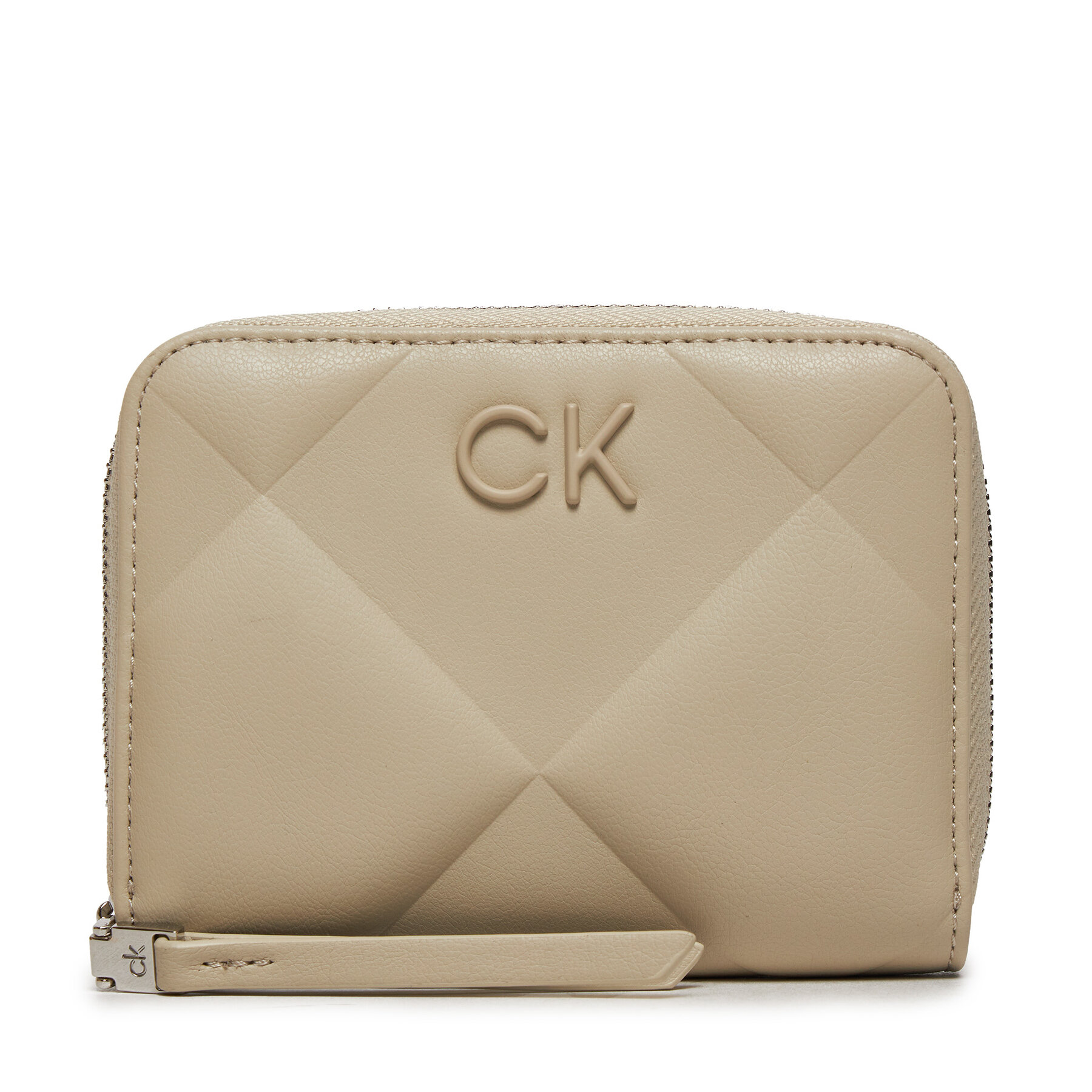 Große Damen Geldbörse Calvin Klein Quilt K60K611783 Stoney Beige PEA von Calvin Klein