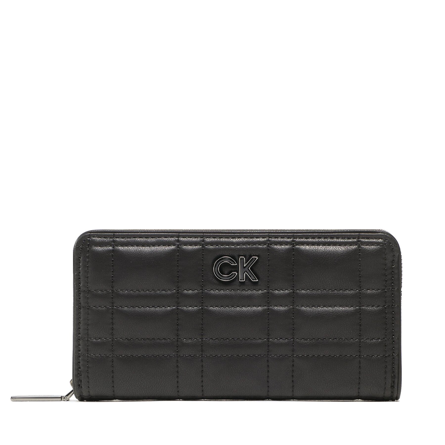 Große Damen Geldbörse Calvin Klein Re-Lock Quilt Z/A Wallet Lg K60K609912 BAX von Calvin Klein