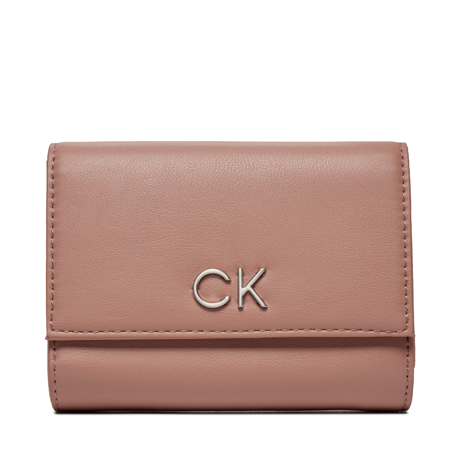 Große Damen Geldbörse Calvin Klein Re-Lock Trifold Md K60K608994 Ash Rose VB8 von Calvin Klein