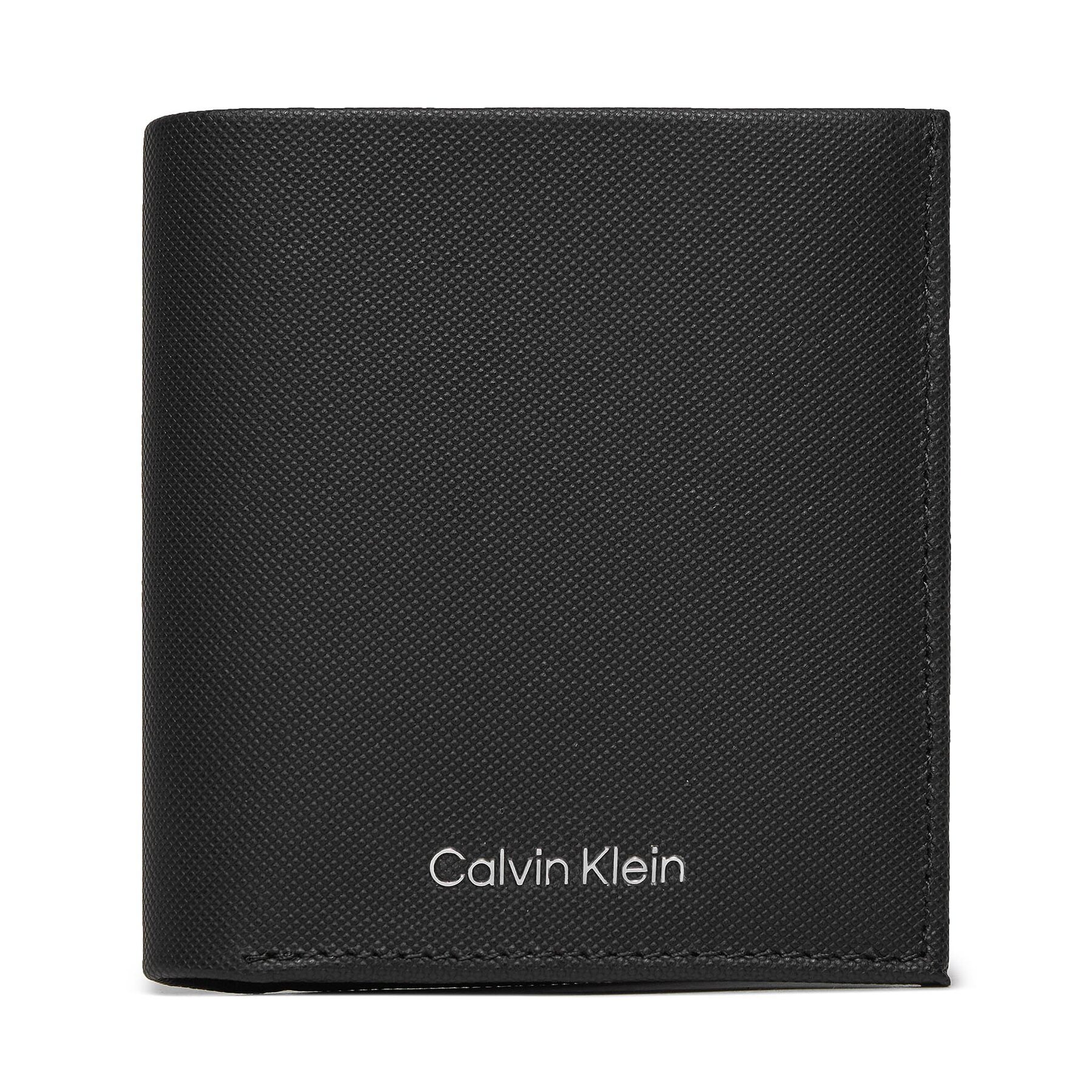 Große Herren Geldbörse Calvin Klein Ck Must Trifold 6Cc W/ Coin K50K511382 Ck Black Pique BEH von Calvin Klein