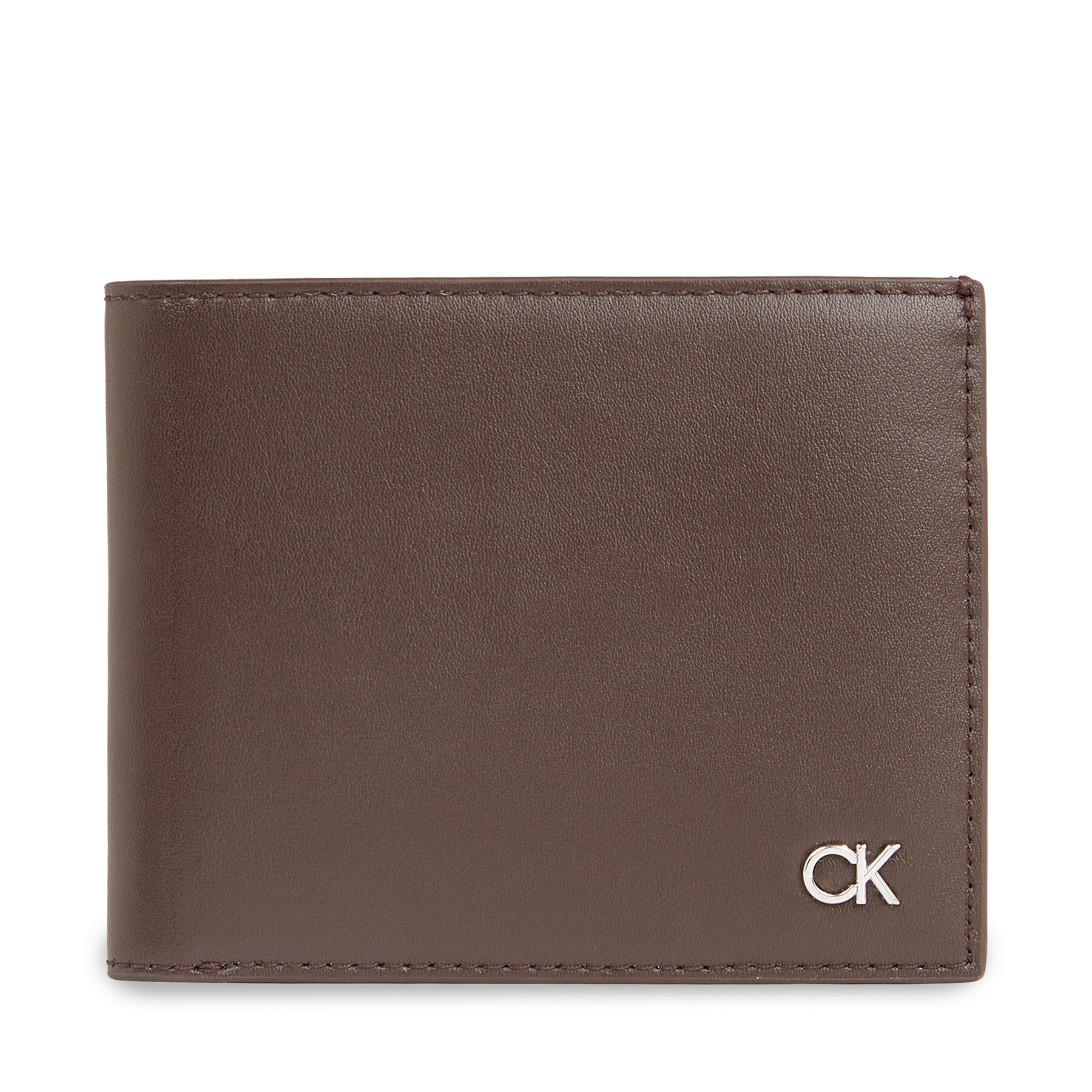 Große Herren Geldbörse Calvin Klein Metal Ck K50K511692 Dark Brown Slg BAW von Calvin Klein