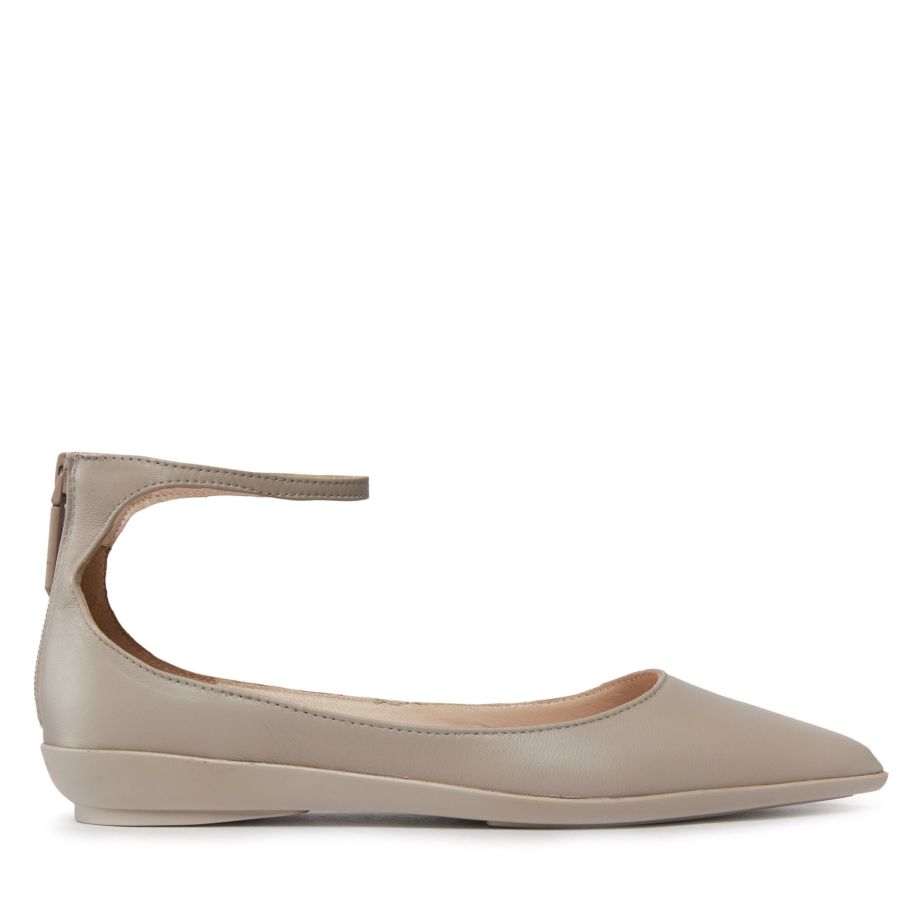 Halbschuhe Calvin Klein Wrapped Ankle Strap Ballerina HW0HW01840 Morning Haze PP4 von Calvin Klein