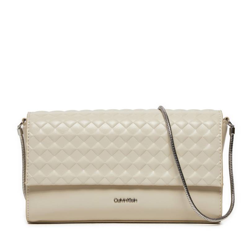 Handtasche Calvin Klein Calvin Mini Quilt Mini Crossbody K60K611990 Dk Ecru PC4 von Calvin Klein