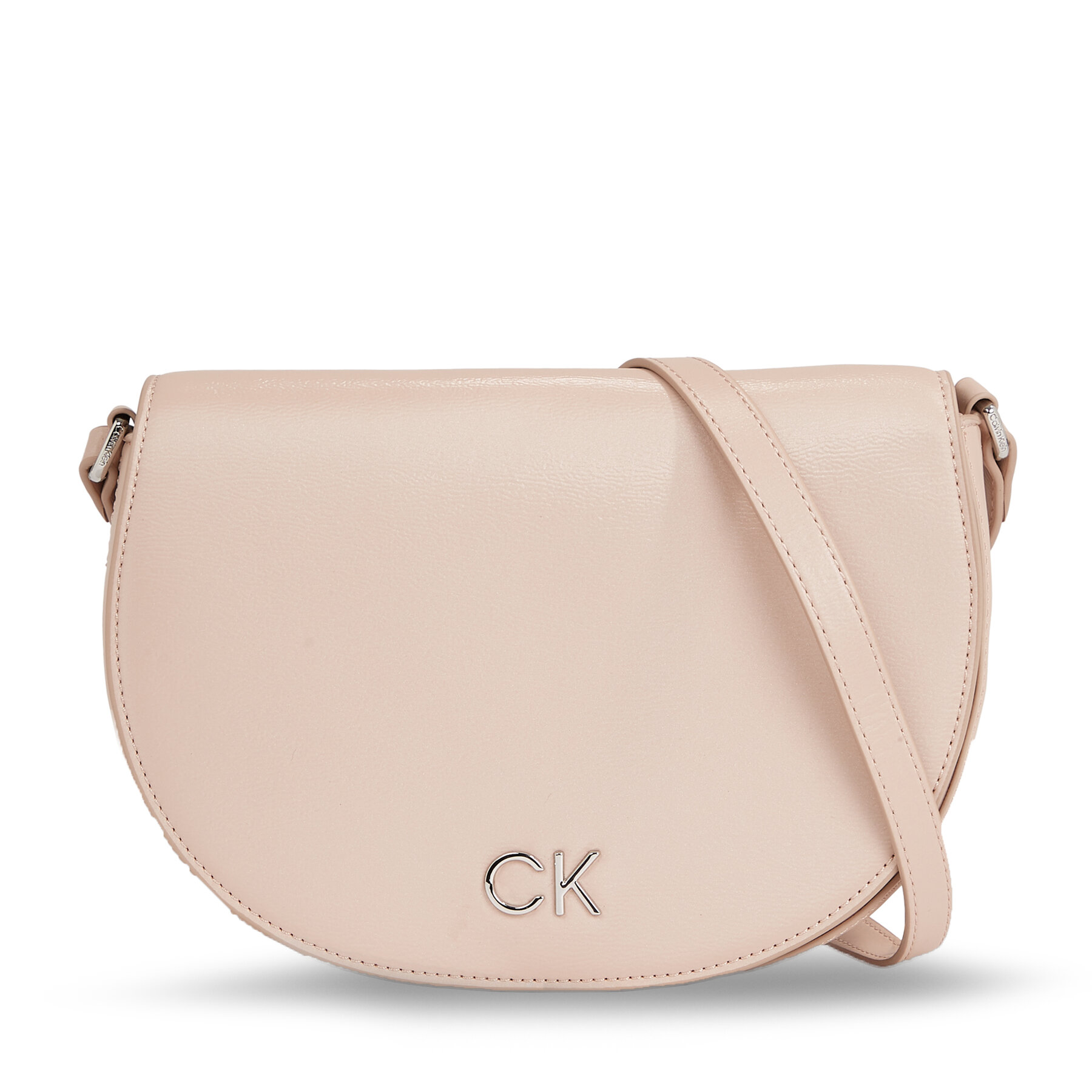 Handtasche Calvin Klein Ck Daily Saddle Bag_Pearlized K60K611883 Shadow Gray Pearlized PE1 von Calvin Klein