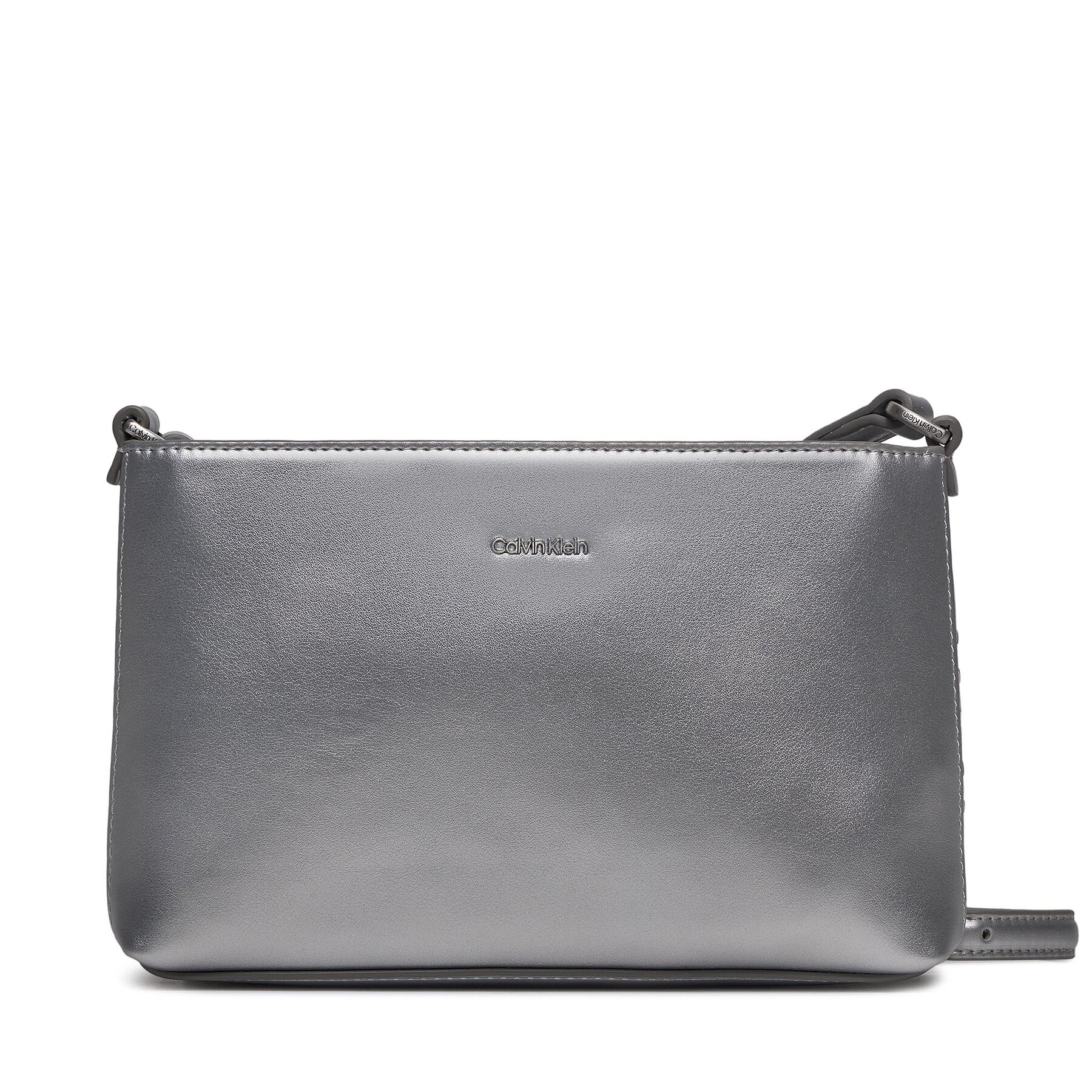 Handtasche Calvin Klein Ck Must Crossbody Md_ Emb K60K611359 Silver Emb/Deb PE6 von Calvin Klein