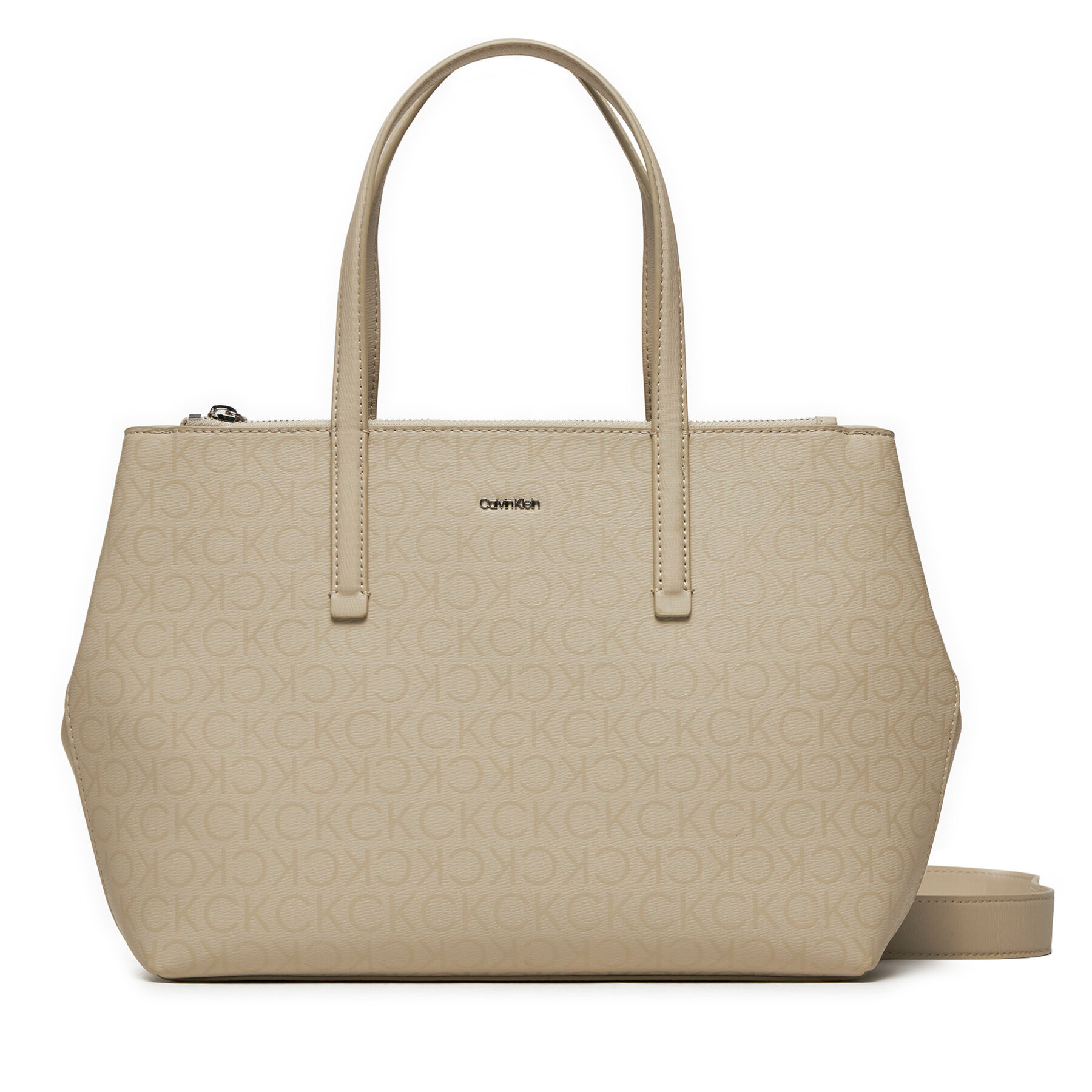 Handtasche Calvin Klein Ck Must Tote Md_Epi Mono K60K611758 Écru Handtasche Calvin Klein Ck Must Tote Md_Epi Mono K60K611758 Écru von Calvin Klein