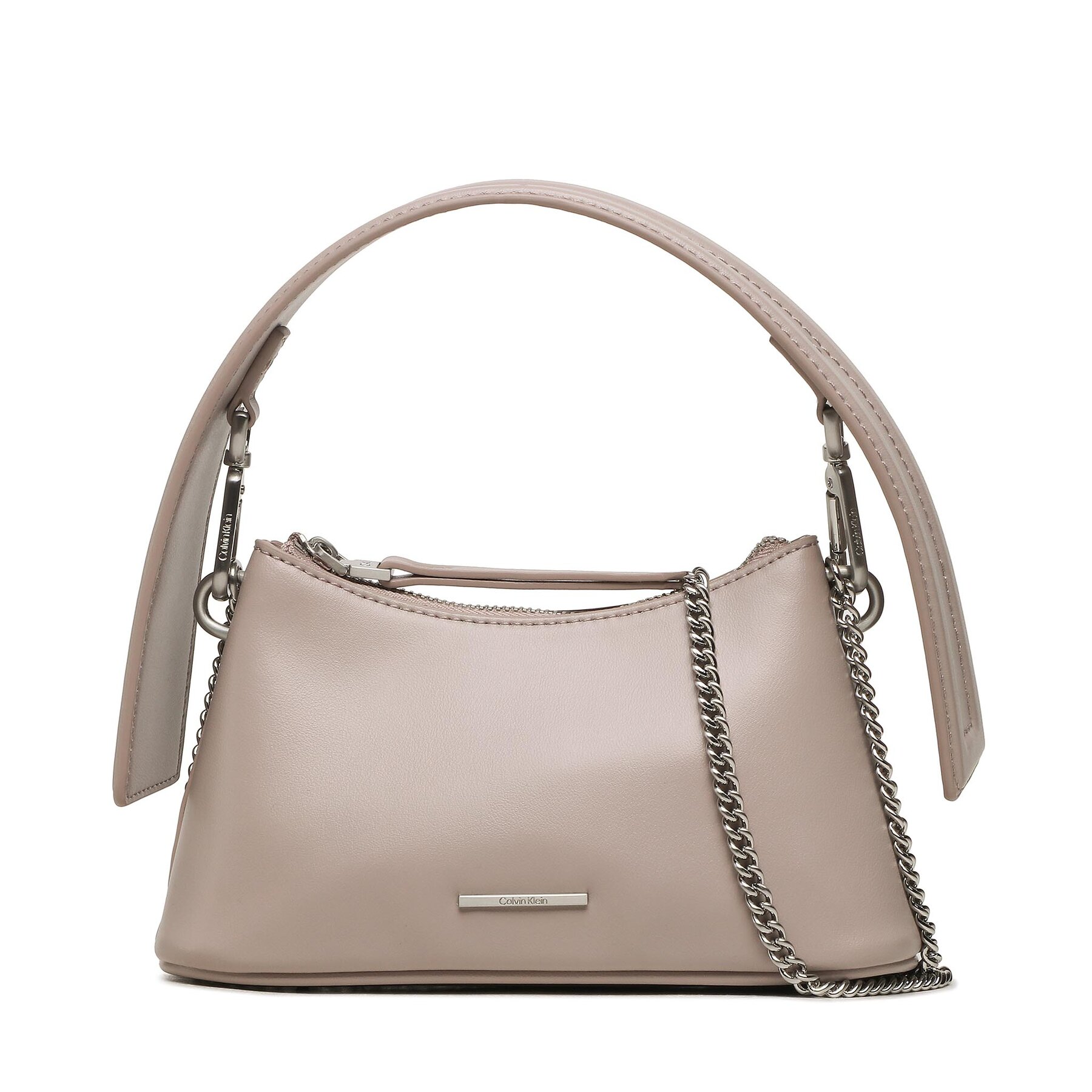 Handtasche Calvin Klein Ck Natural Micro Mini Bag K60K611022 Shadow Grey von Calvin Klein