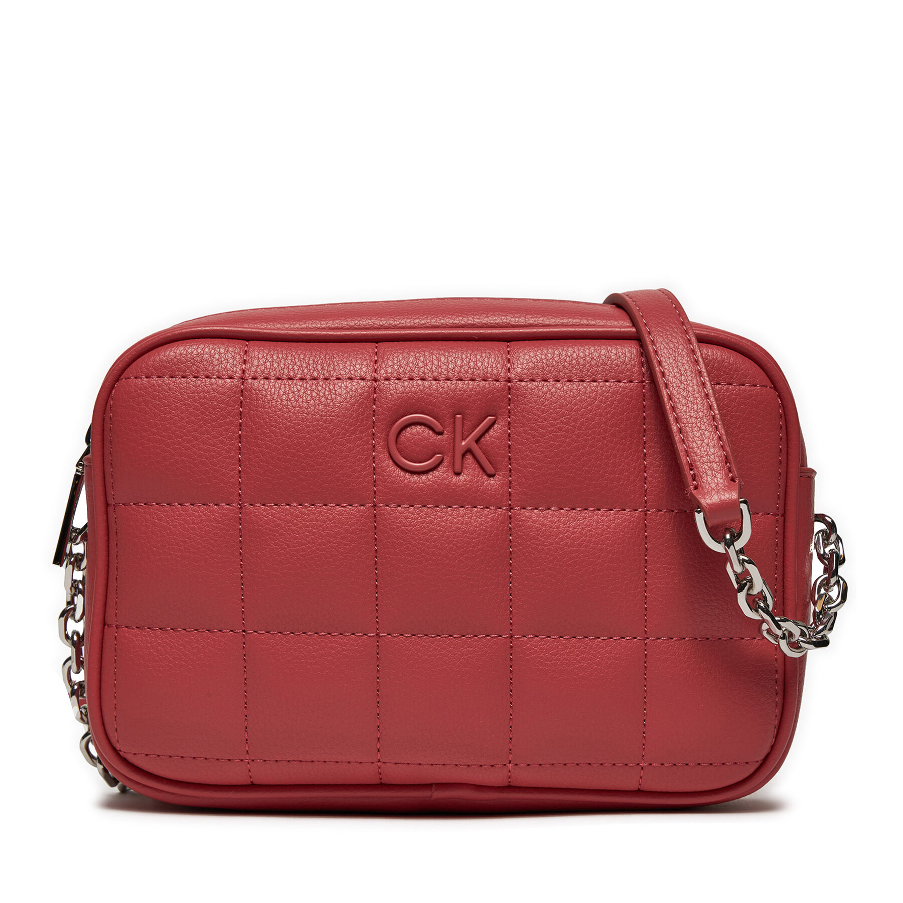Handtasche Calvin Klein Ck Square Quilt K60K612331 Magenta 0JV von Calvin Klein