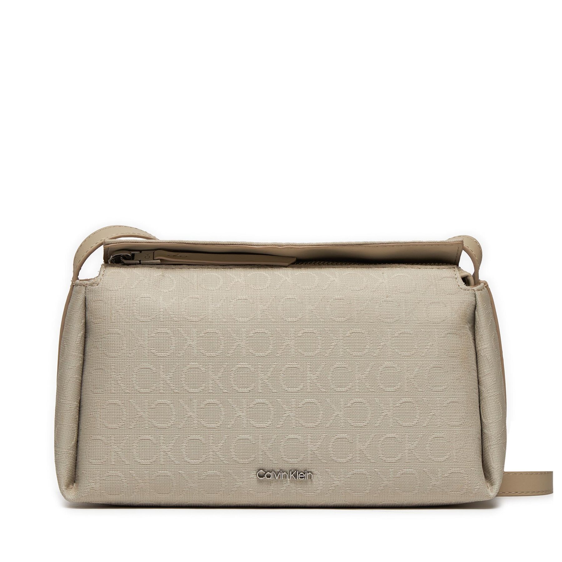 Handtasche Calvin Klein Gracie Mini Bag_Jcq Mono K60K611753 Stoney Beige Jacquard Mono PEA von Calvin Klein