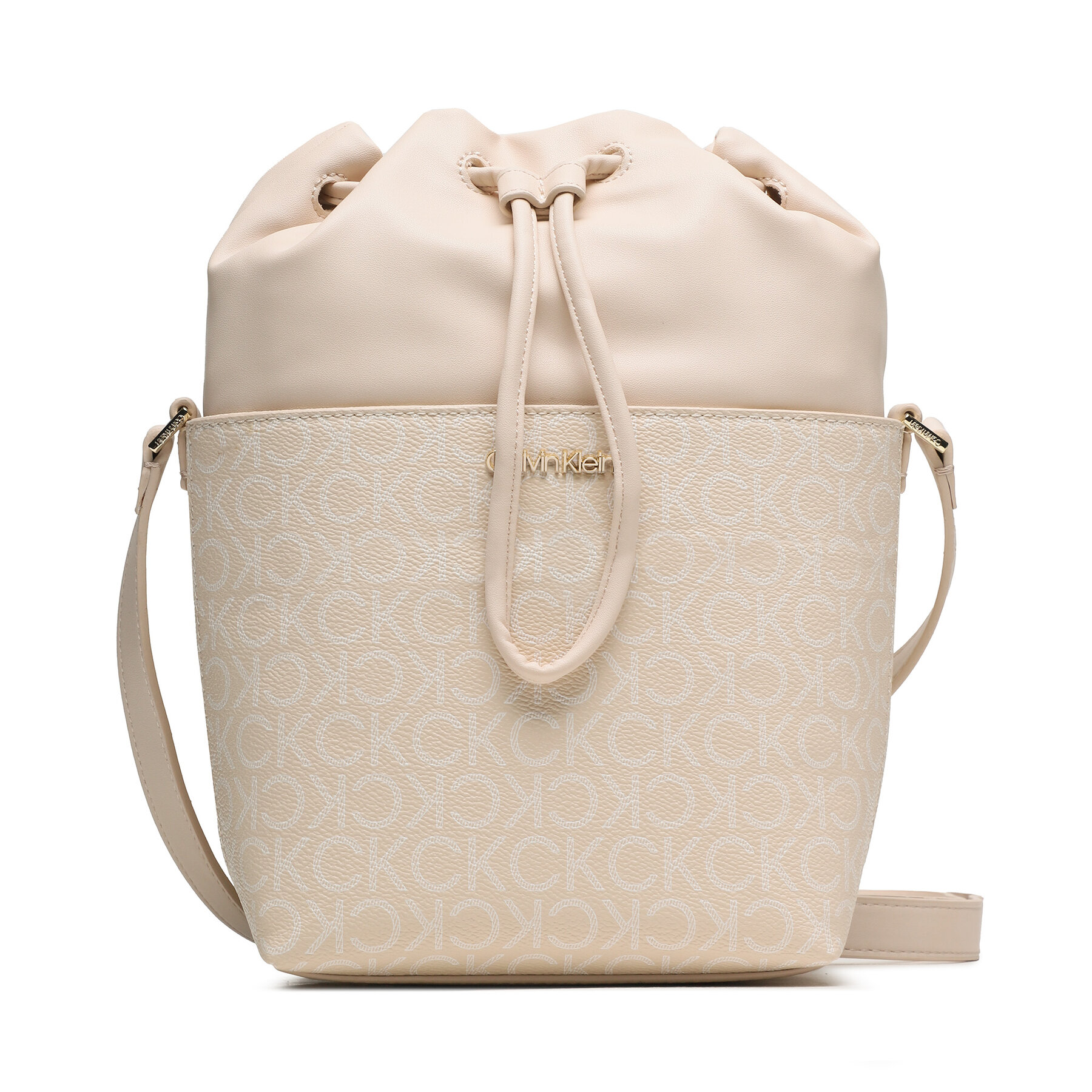 Handtasche Calvin Klein Must Bucket Bag Sm Mono K60K609390 Écru Handtasche Calvin Klein Must Bucket Bag Sm Mono K60K609390 Écru von Calvin Klein
