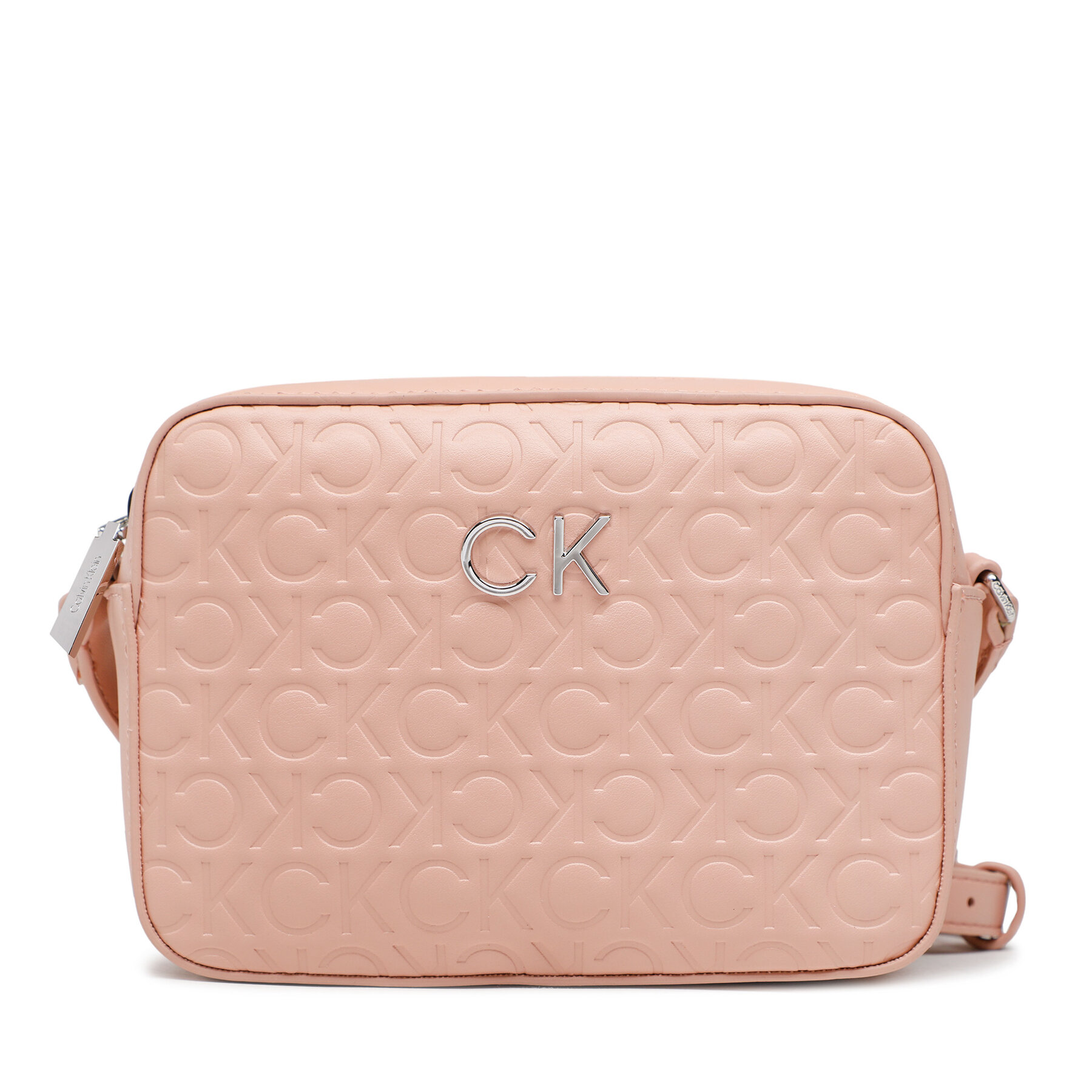 Handtasche Calvin Klein Re-Lock Camera Bag Emb Mono K60K610199 Cafe Au Lait GBI von Calvin Klein