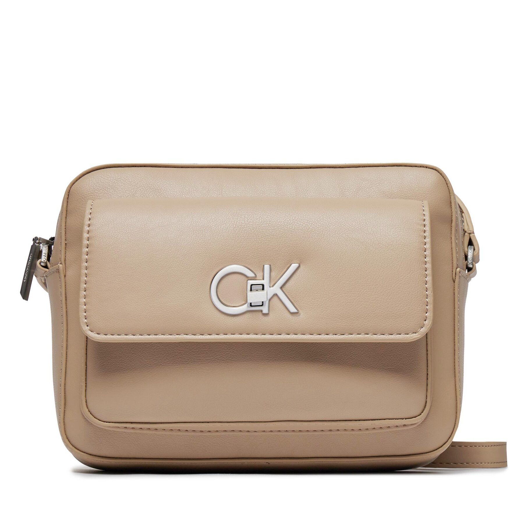 Handtasche Calvin Klein Re-Lock Camera Bag W/Flap K60K611083 PFA von Calvin Klein