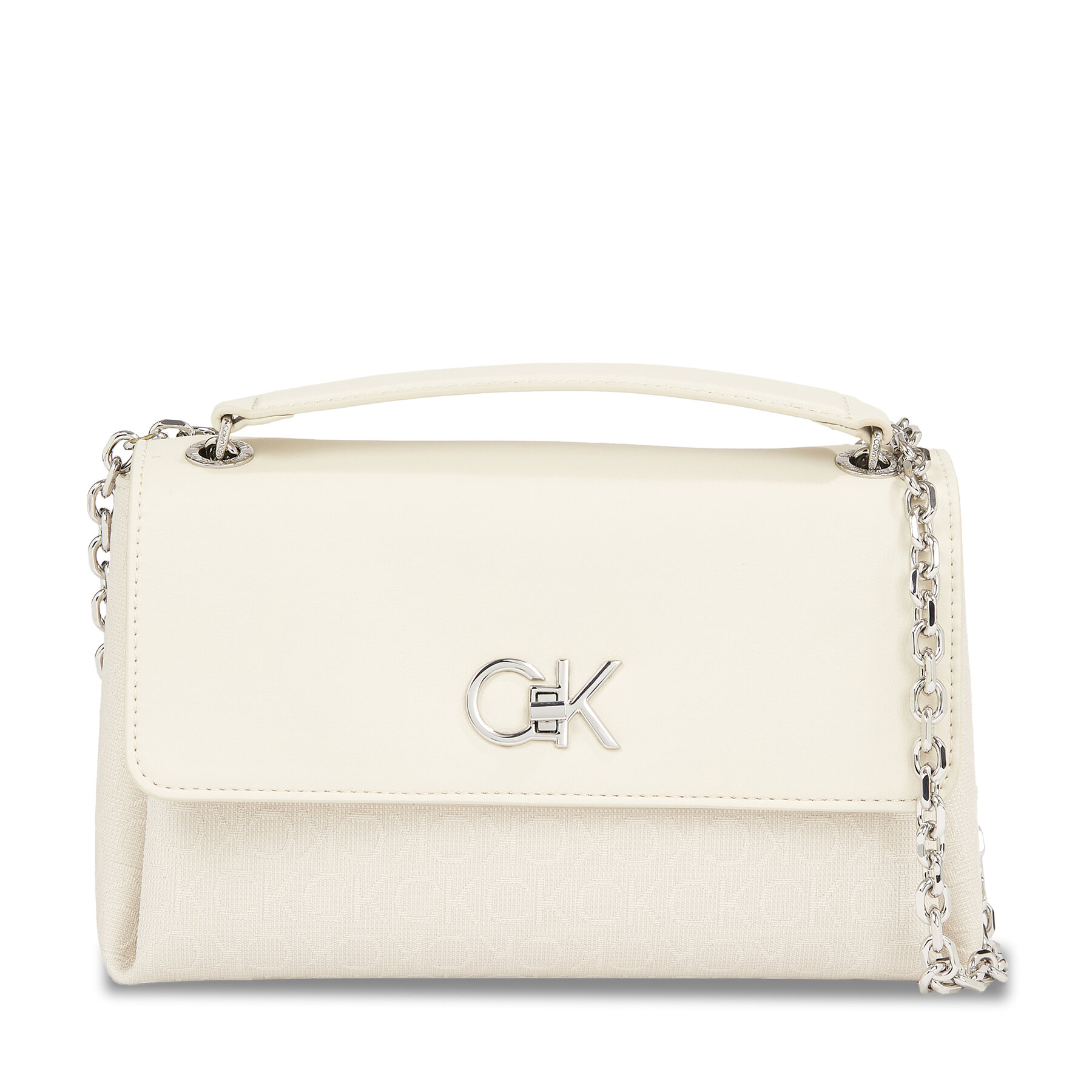 Handtasche Calvin Klein Re-Lock Conv Shoulder Bag_Jcq K60K611755 Écru Handtasche Calvin Klein Re-Lock Conv Shoulder Bag_Jcq K60K611755 Écru von Calvin Klein