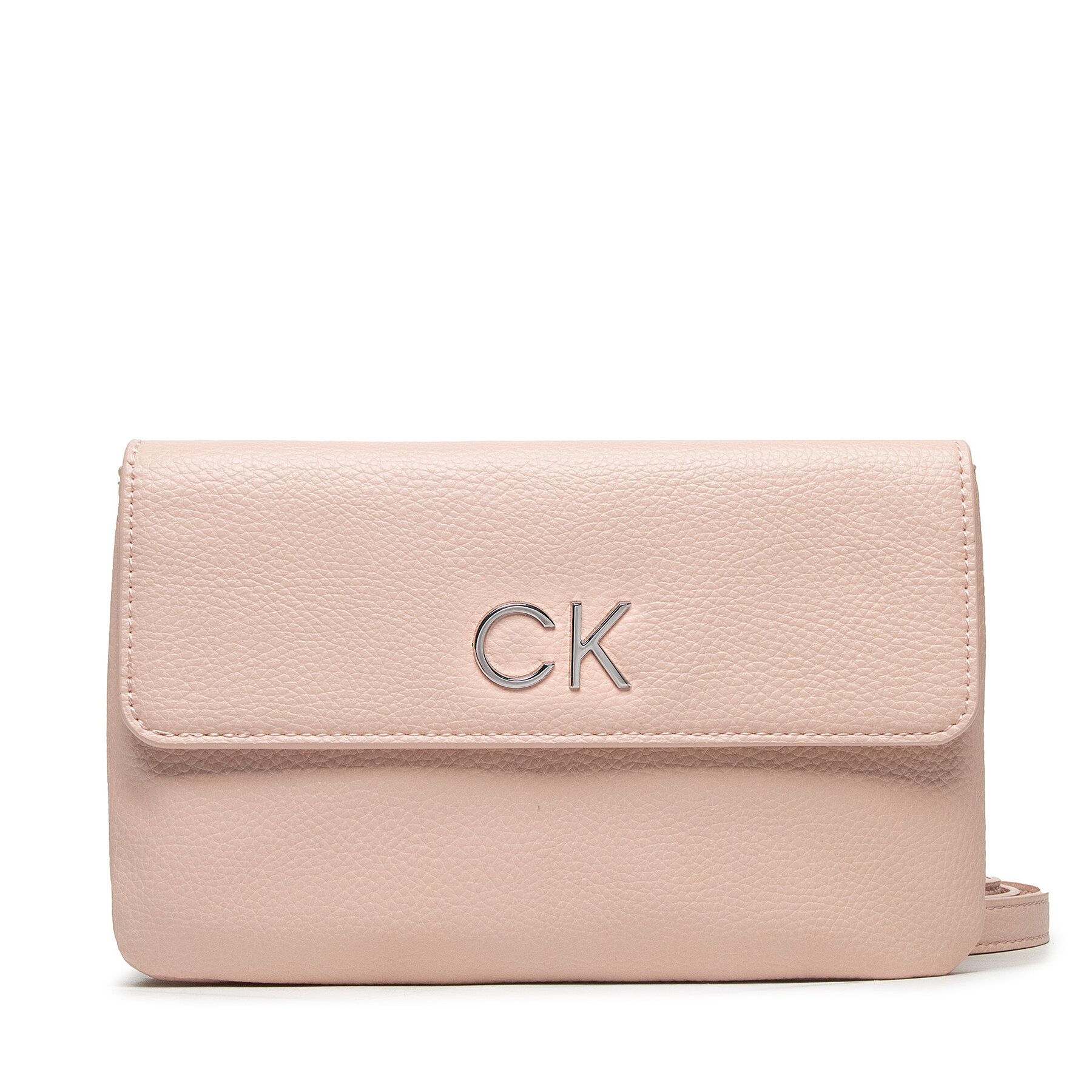 Handtasche Calvin Klein Re-Lock Dbl Crossbody Bag Pbl K60K609140 TER von Calvin Klein