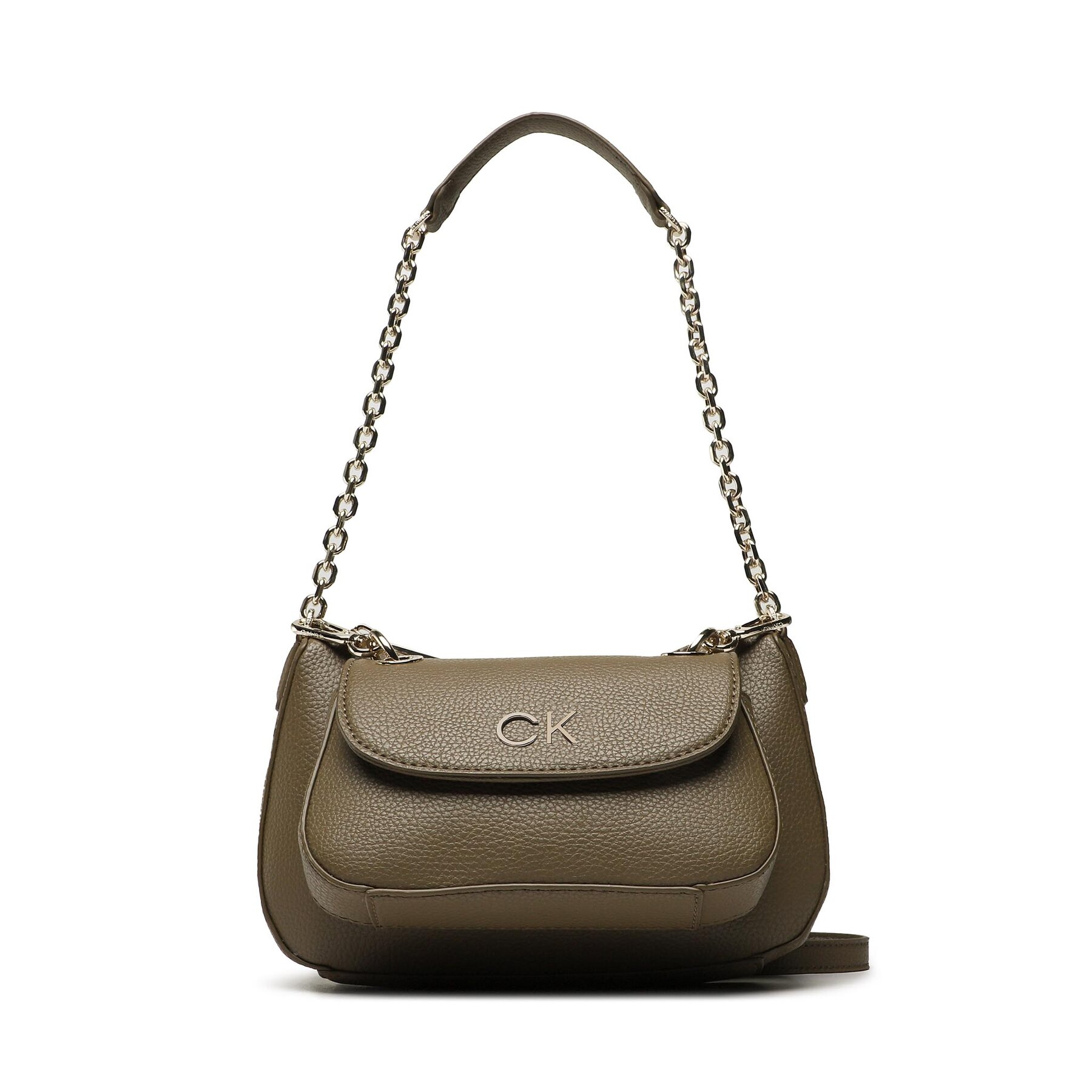 Handtasche Calvin Klein Re-Lock Dbl Shoulder Bag K60K610183 LBB von Calvin Klein