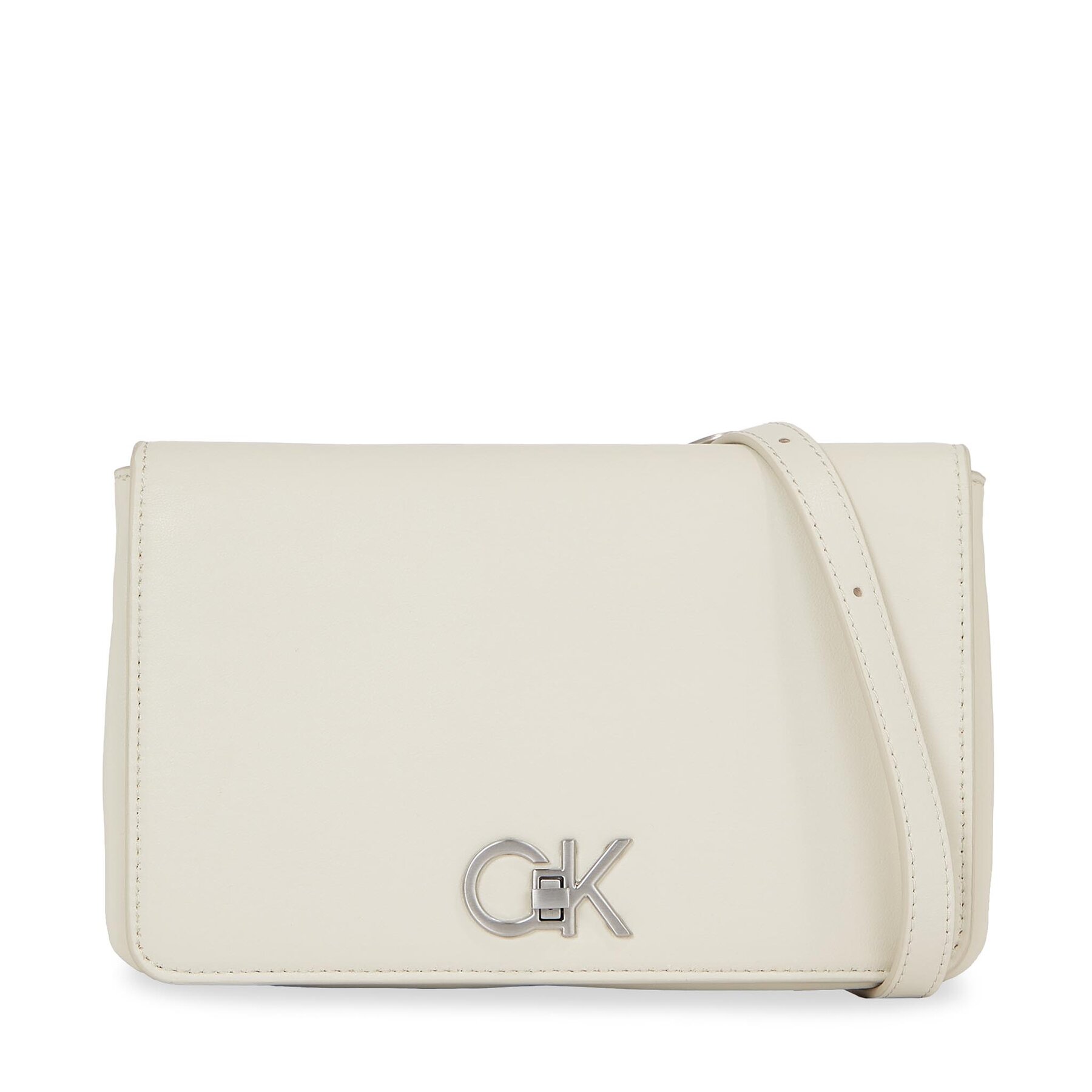 Handtasche Calvin Klein Re-Lock Double Gusett Xbody K60K611531 Écru Handtasche Calvin Klein Re-Lock Double Gusett Xbody K60K611531 Écru von Calvin Klein