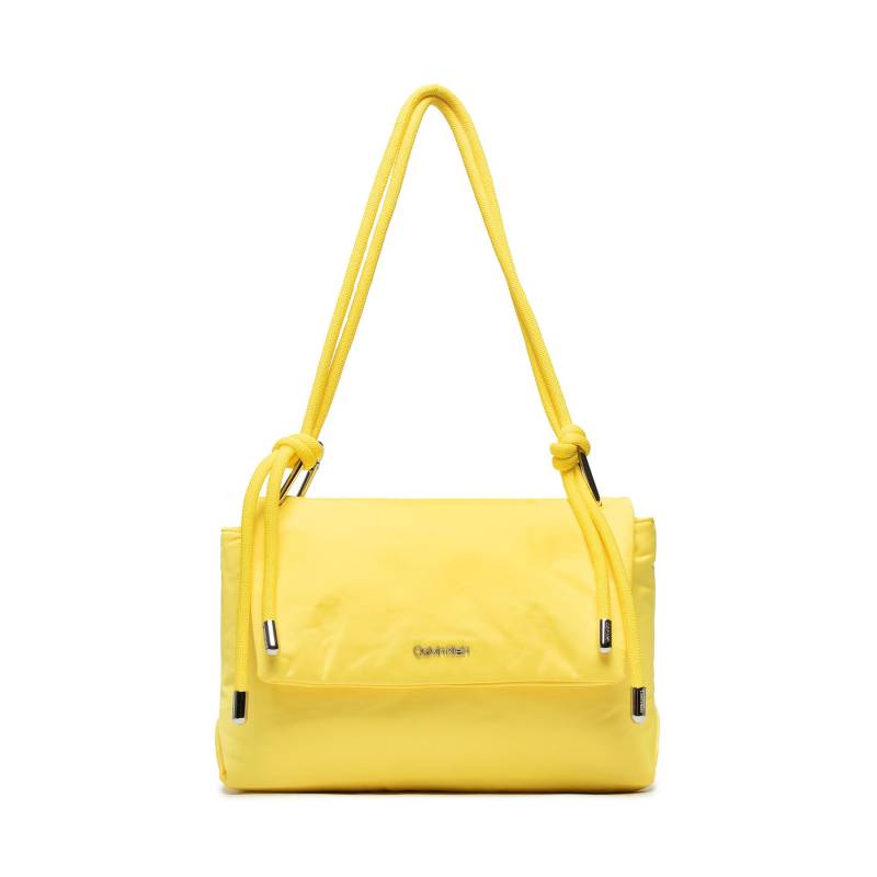 Handtasche Calvin Klein Roped Shoulder Bag K60K609407 Magnetic Yellow ZBE von Calvin Klein