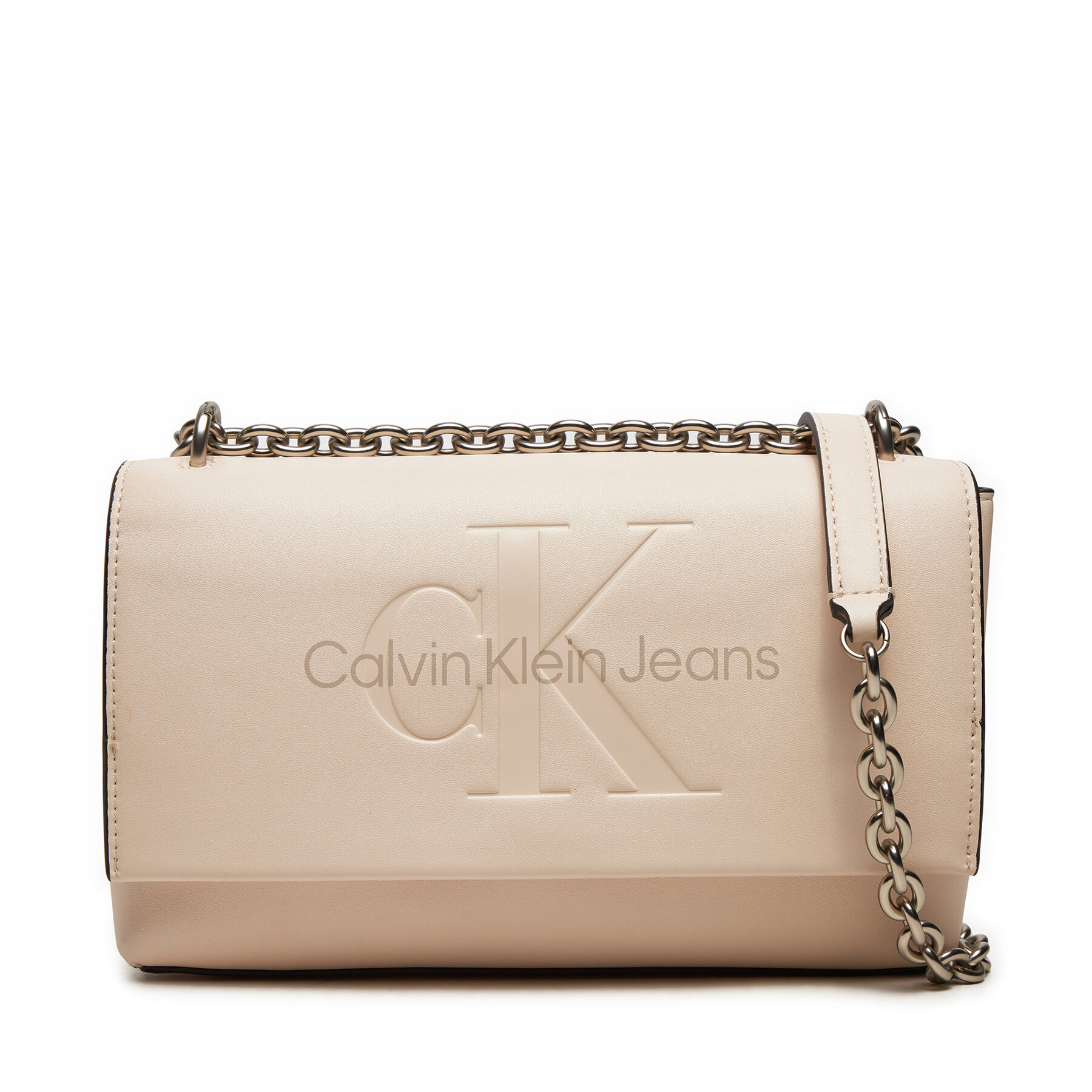 Handtasche Calvin Klein Sculpted K60K612221 Écru Handtasche Calvin Klein Sculpted K60K612221 Écru von Calvin Klein