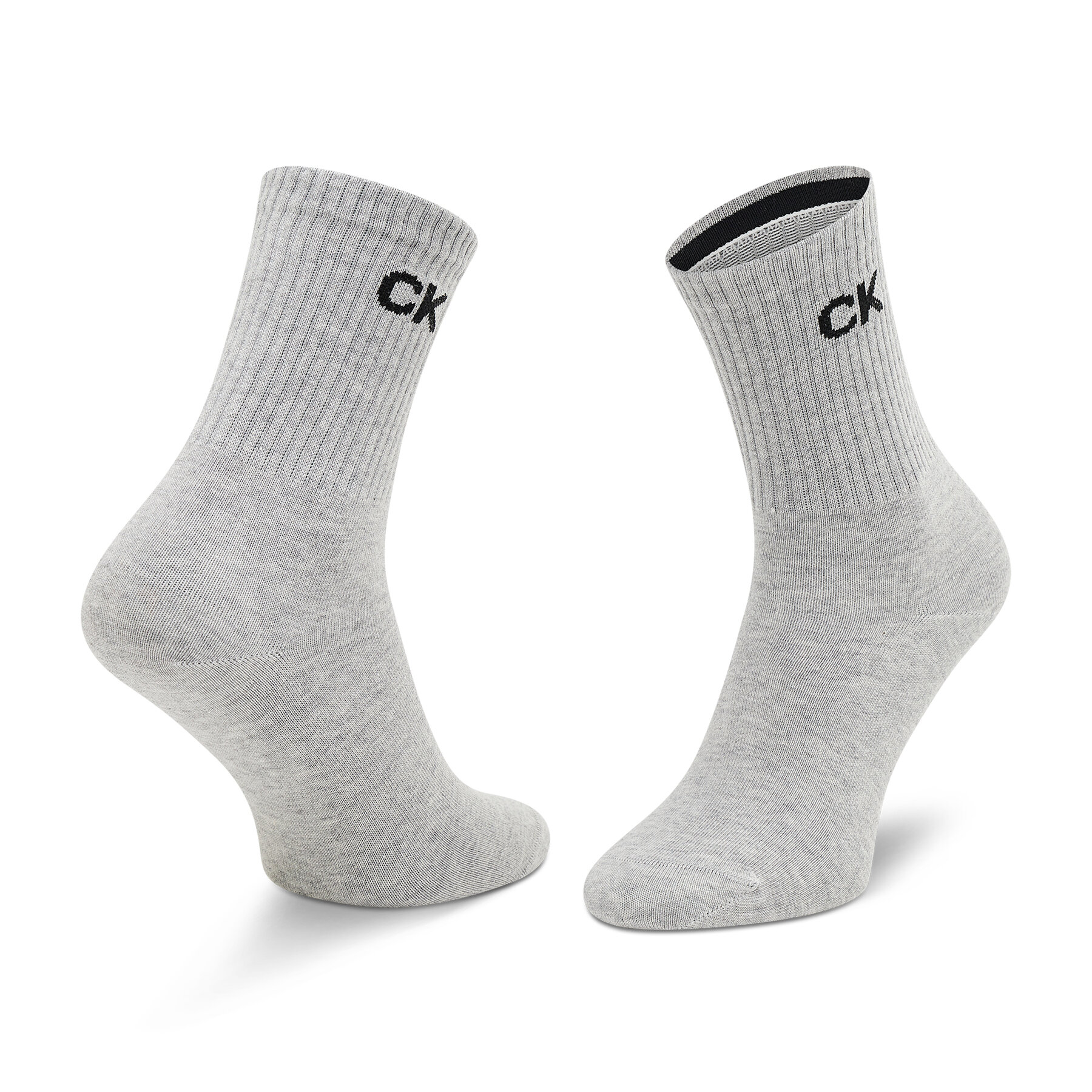 Hohe Damensocken Calvin Klein 701218784 Light Grey Melange 003 von Calvin Klein