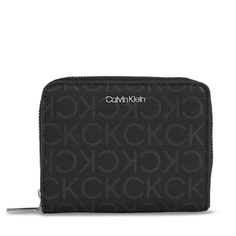 Kleine Damen Geldbörse Calvin Klein Ck Must Md Z/A Wallet_Epi Mono K60K611932 Black Epi Mono 0GJ von Calvin Klein