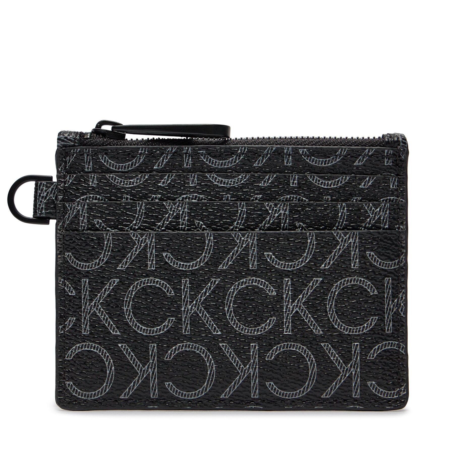 Kreditkartenetui Calvin Klein Ck Must Mono 6Cc Holder W/Zip K50K511678 Classic Mono Black 0GJ von Calvin Klein