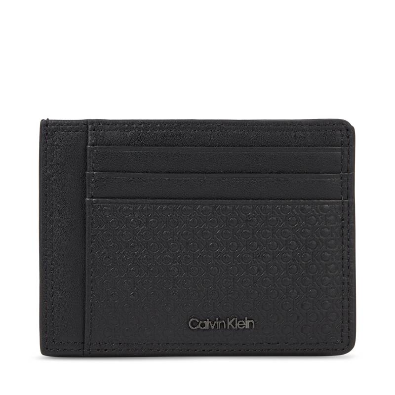 Kreditkartenetui Calvin Klein Minimalism Id Cardholder K50K510906 Black/Tonal Mono 01O von Calvin Klein