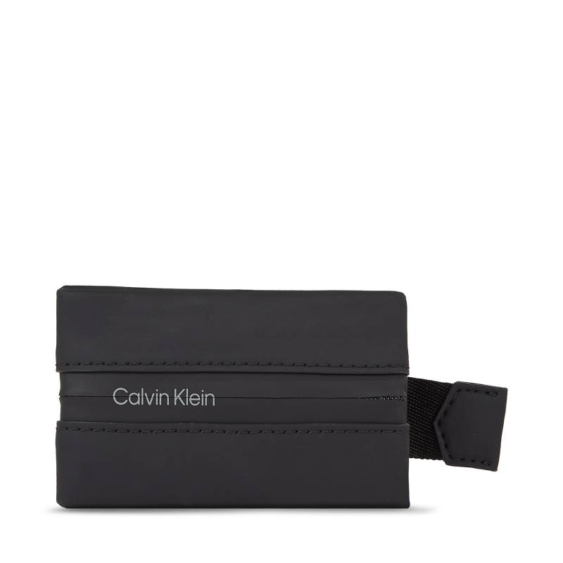 Kreditkartenetui Calvin Klein Rubberized Slide Ccholder K50K510923 Schwarz von Calvin Klein