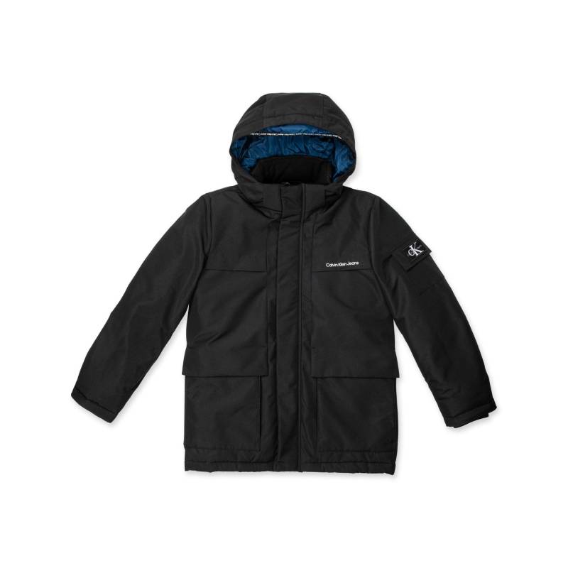 Jacke Mit Kapuze Jungen Black 14A von Calvin Klein