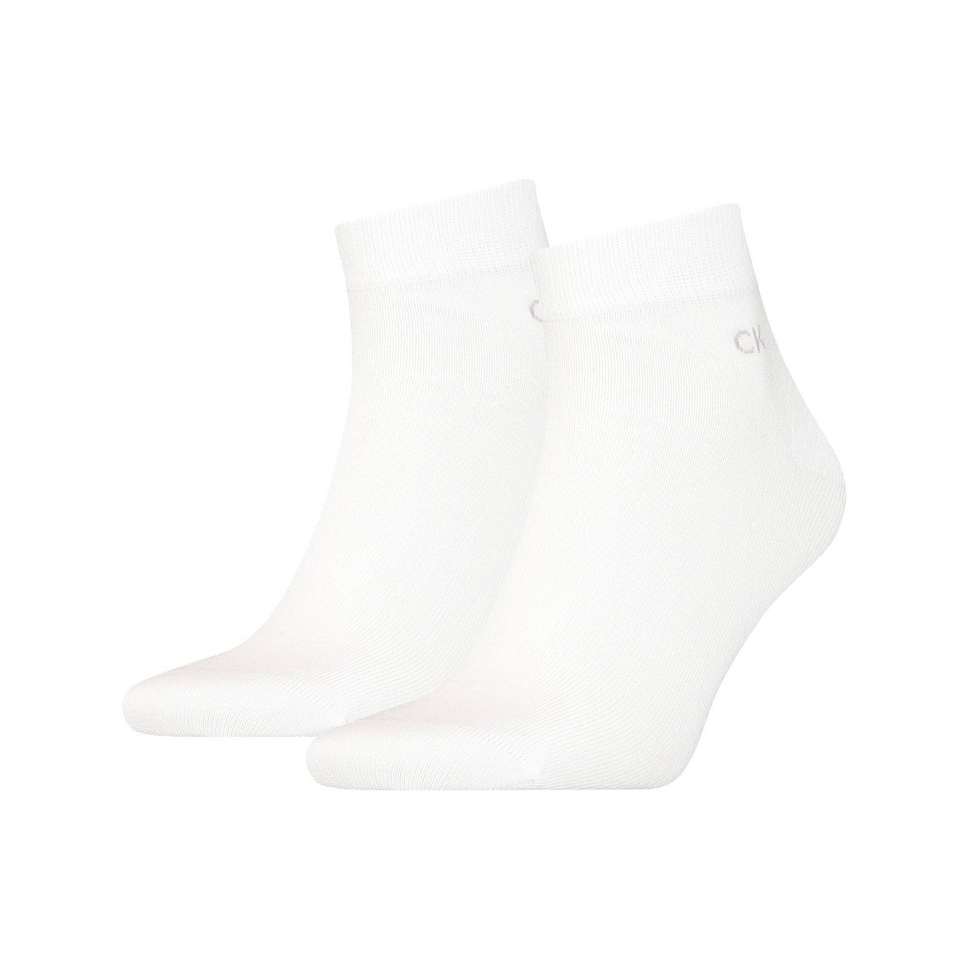 Duopack, Sneaker Socken Herren Weiss 39-42 von Calvin Klein