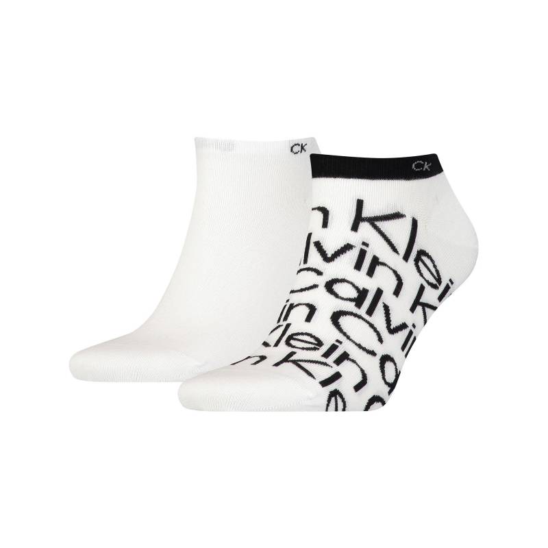 Duopack, Sneaker Socken Herren Weiss 39-42 von Calvin Klein